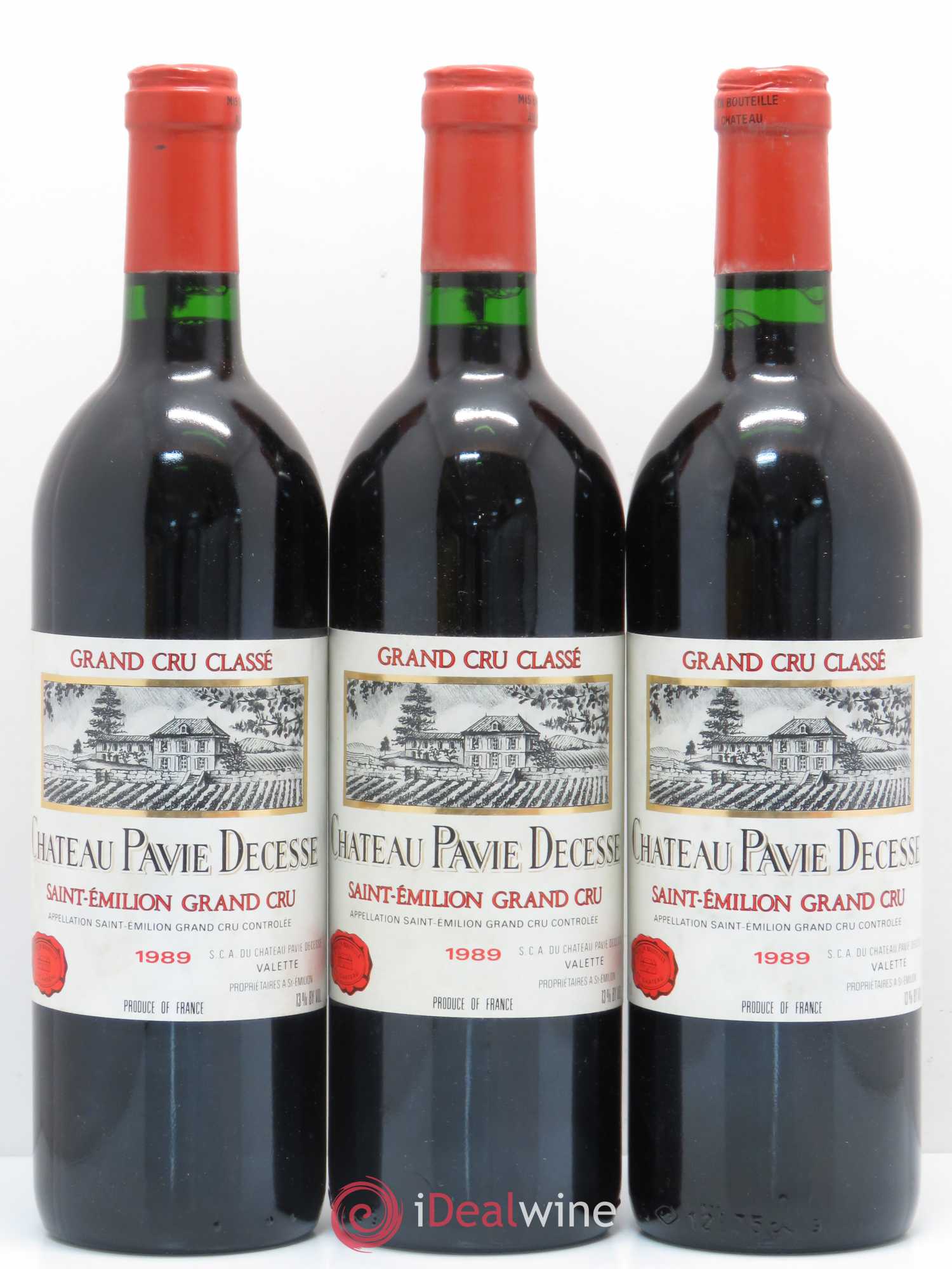 Château Pavie Decesse Grand Cru Classé 1989 - Lot de 12 bouteilles - 2