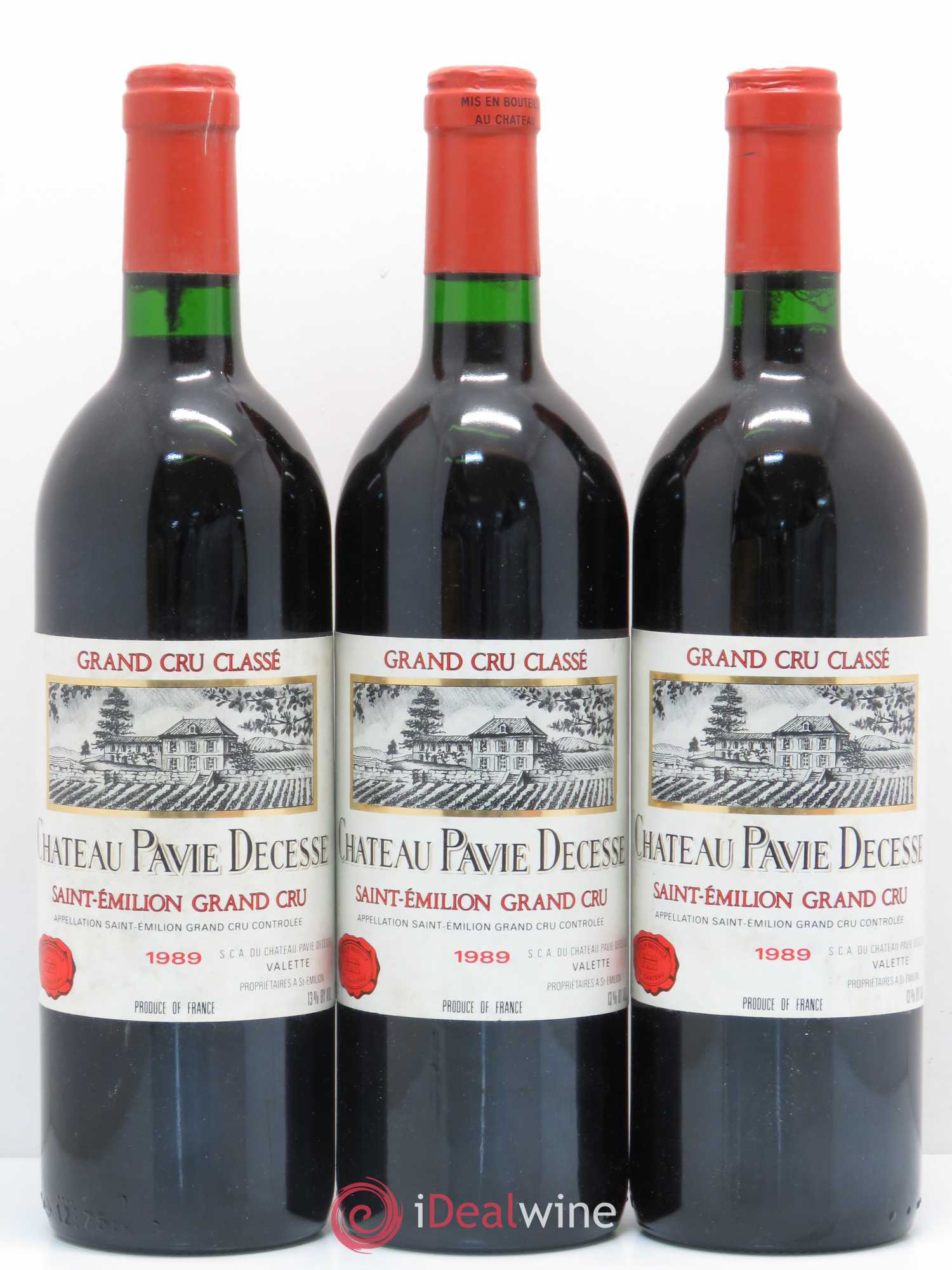 Château Pavie Decesse Grand Cru Classé 1989 - Lot de 12 bouteilles - 3