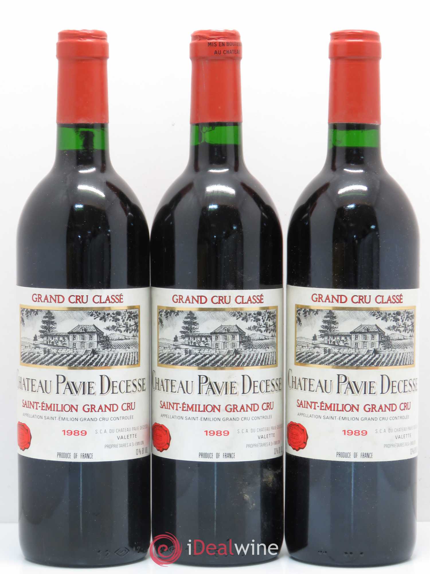 Château Pavie Decesse Grand Cru Classé 1989 - Lot de 12 bouteilles - 4