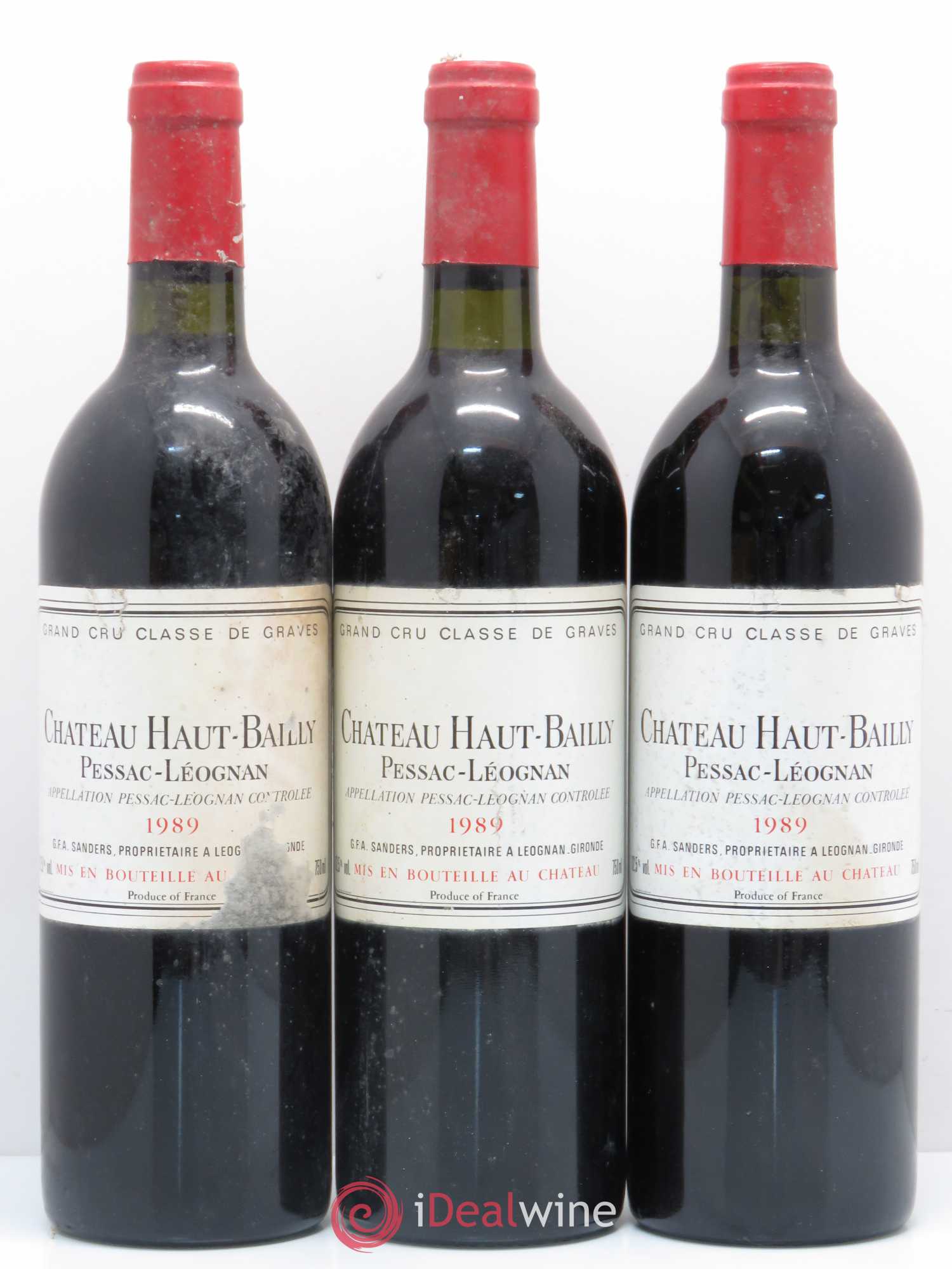 Château Haut-Bailly Cru Classé de Graves 1989 - Lot de 12 bouteilles - 2