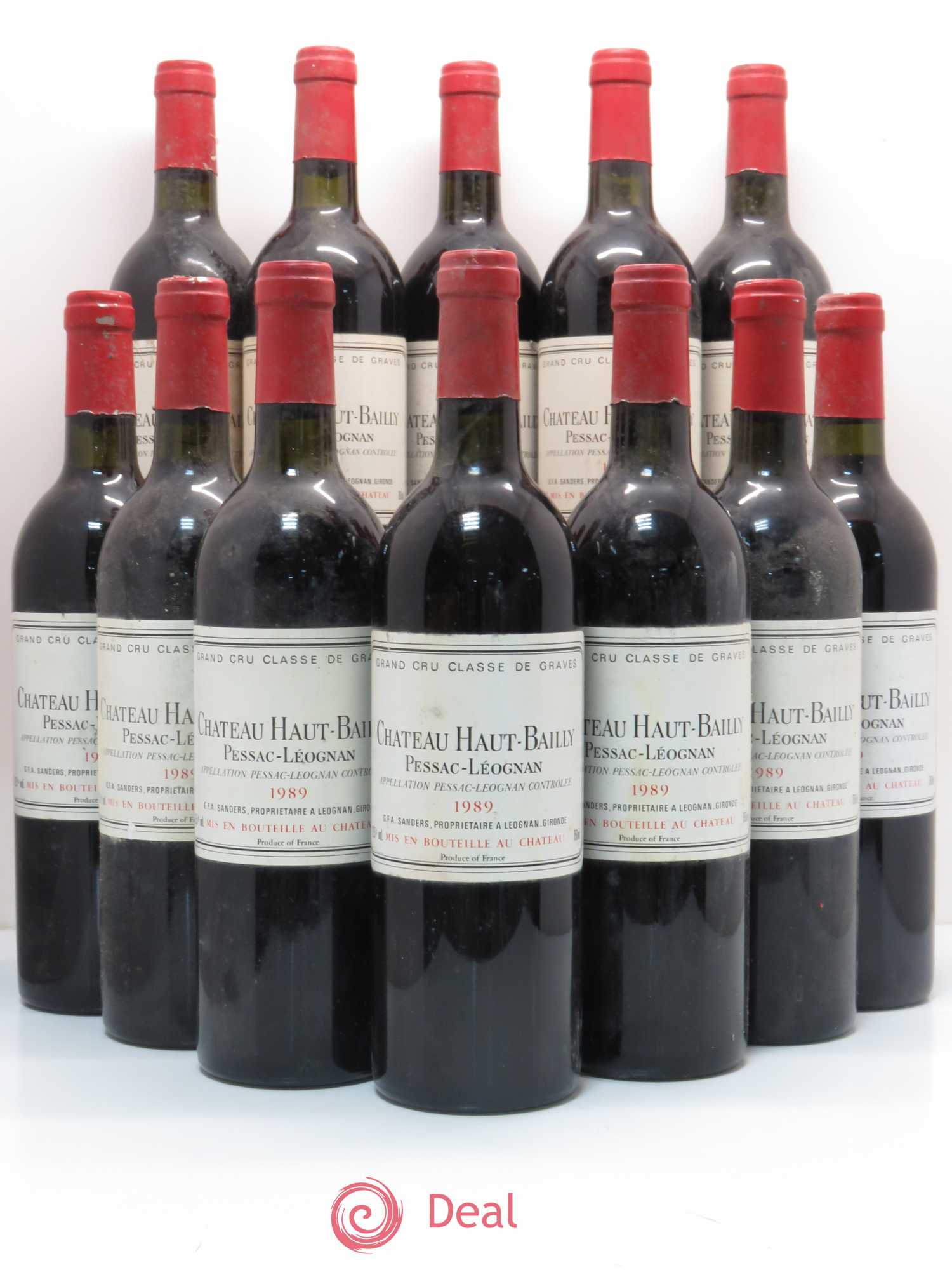 Château Haut-Bailly Cru Classé de Graves 1989 - Lot de 12 bouteilles - 0