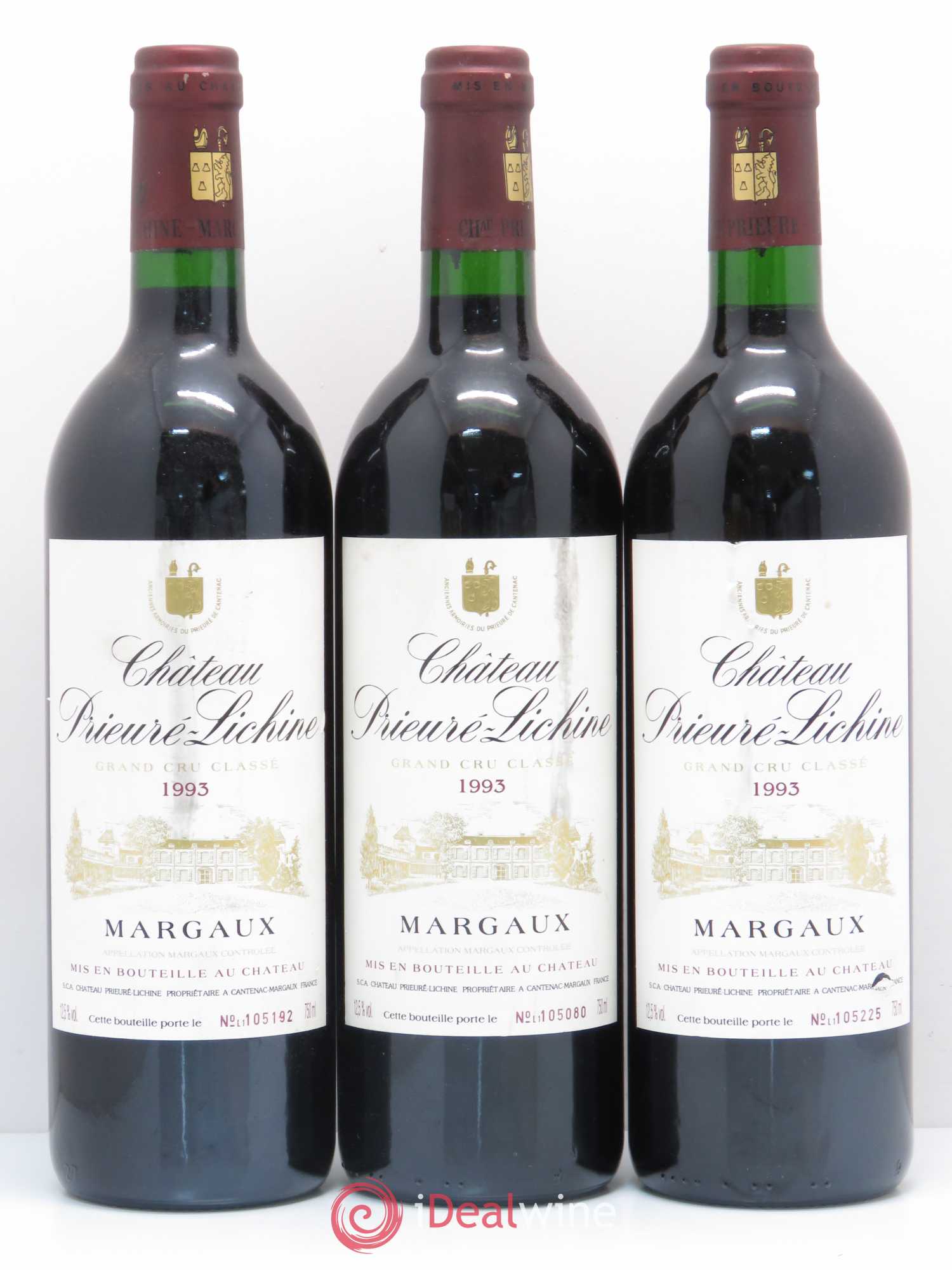 Château Prieuré Lichine 4ème Grand Cru Classé 1993 - Lot de 6 bouteilles - 2