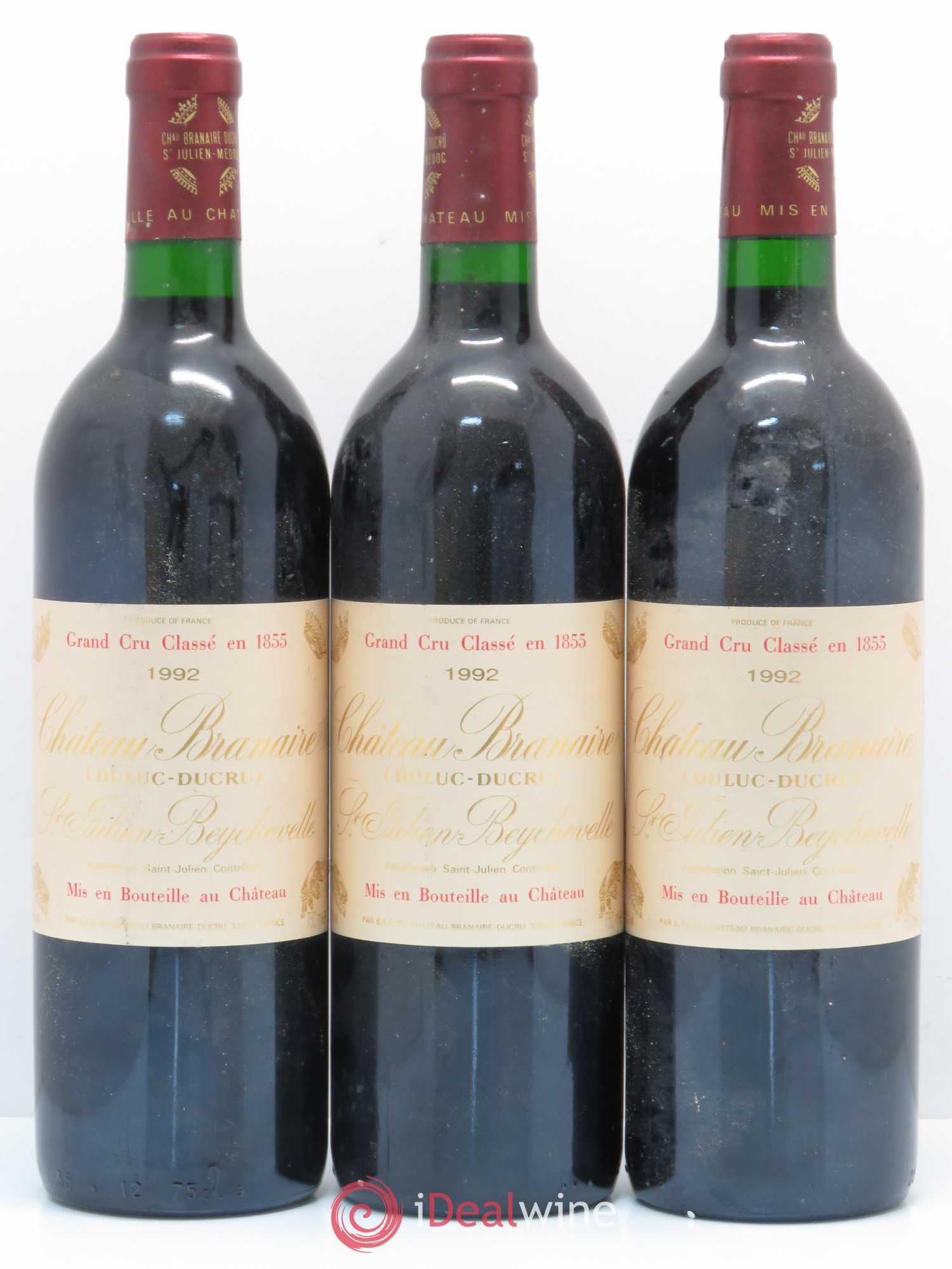 Château Branaire Ducru 4ème Grand Cru Classé 1992 - Lot de 6 bouteilles - 2