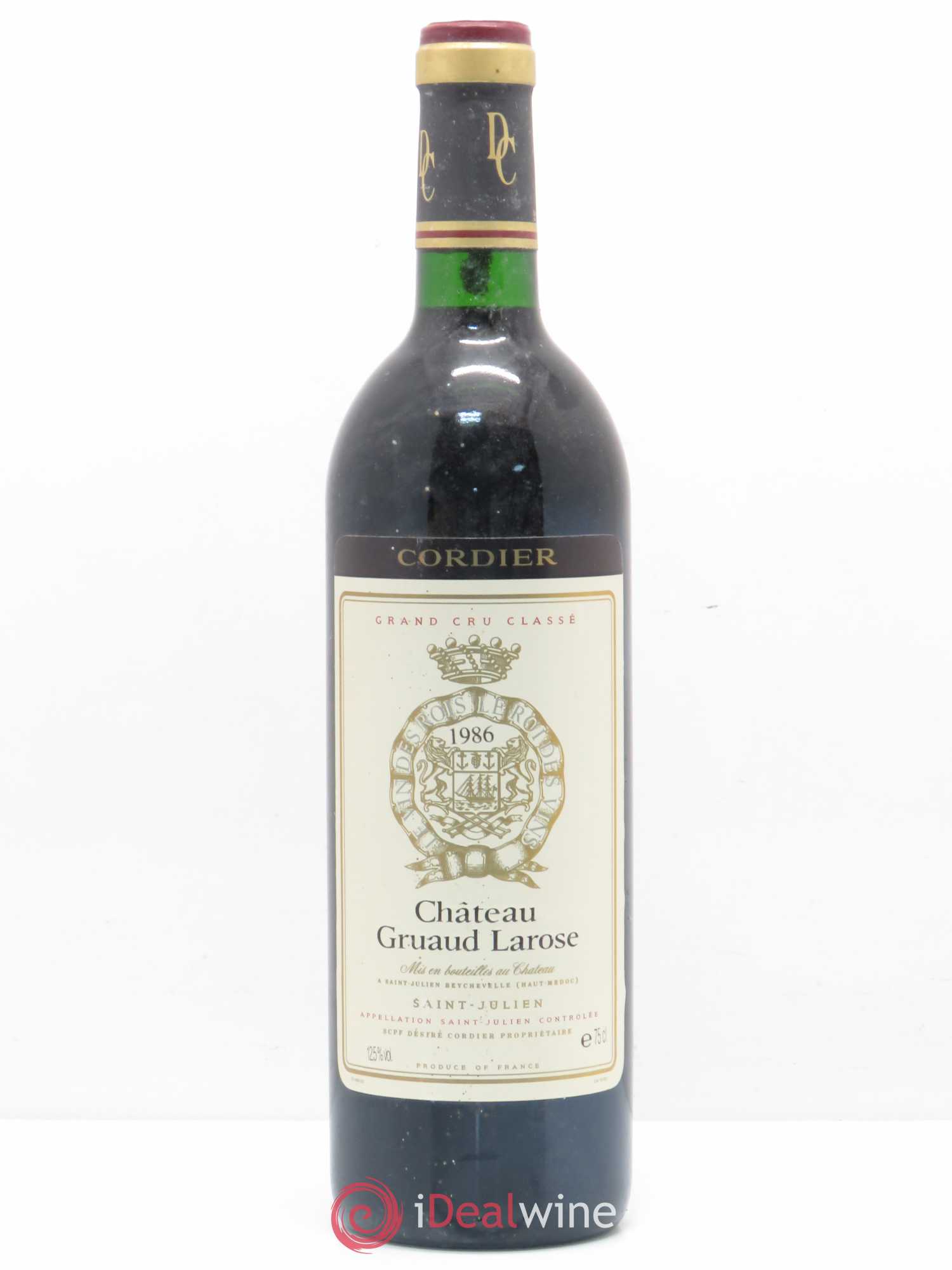 Château Gruaud Larose 2ème Grand Cru Classé 1986 - Lot de 1 bouteille - 0