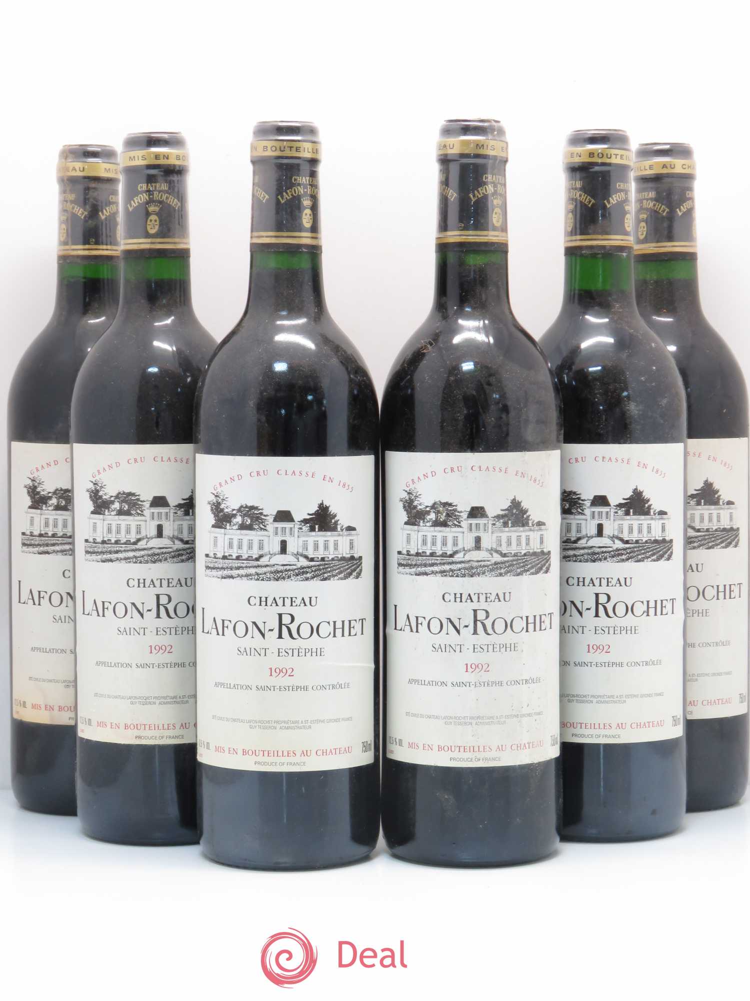 Château Lafon Rochet 4ème Grand Cru Classé 1992 - Lot de 6 bouteilles - 0