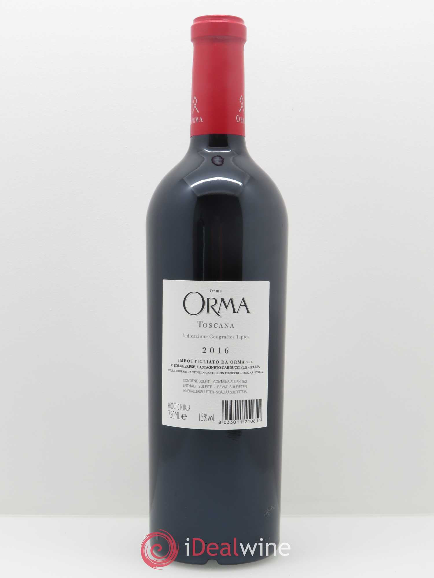 Toscana IGT Orma Orma 2016 - Lot de 1 bouteille - 1