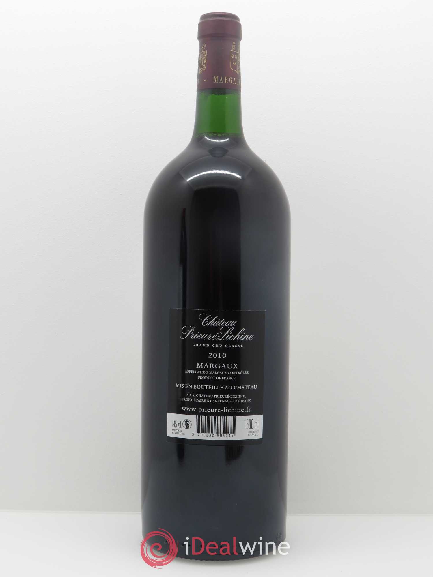 Château Prieuré Lichine 4ème Grand Cru Classé 2010 - Lot de 1 magnum - 1