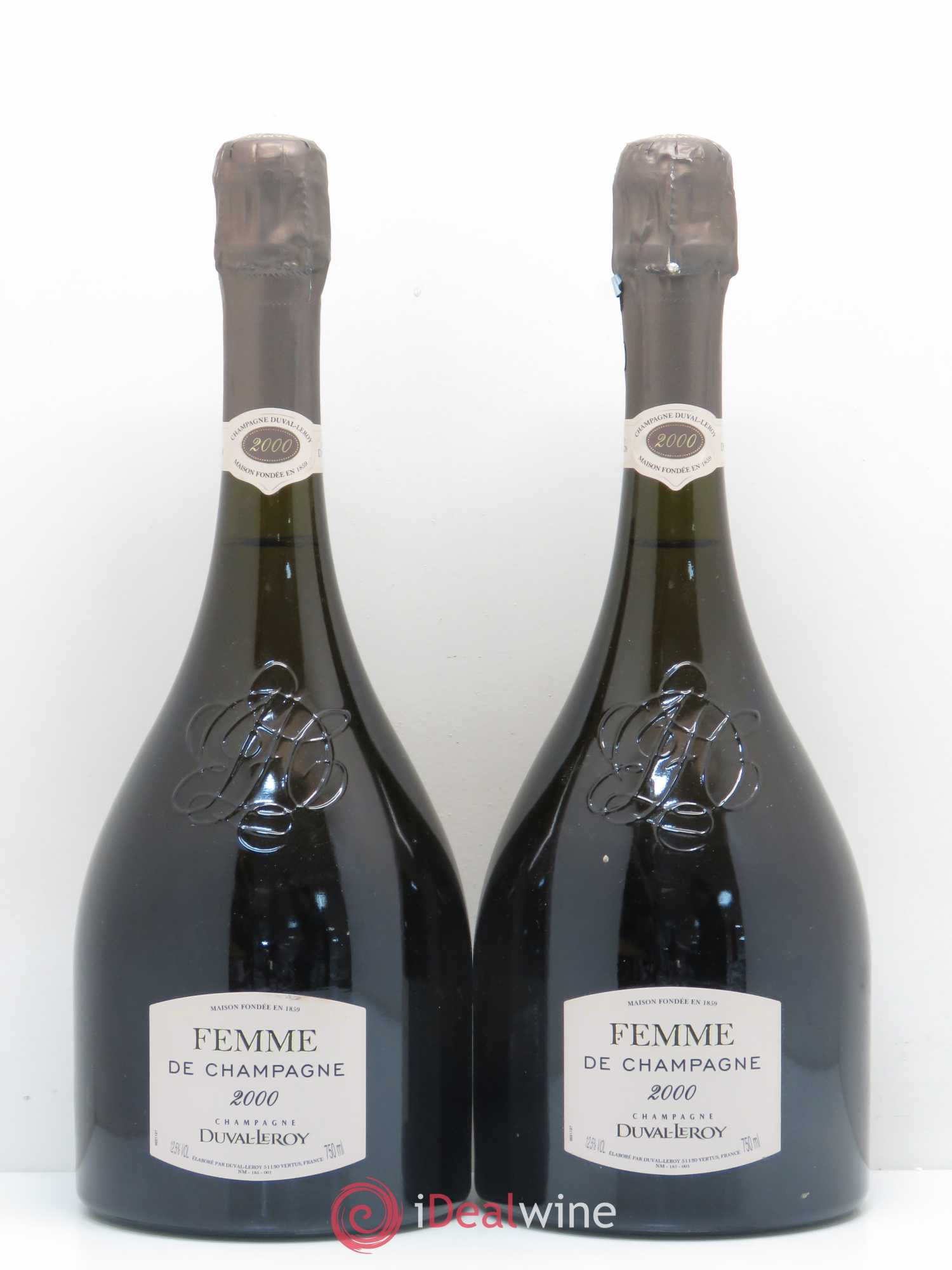 Champagne Duval-Leroy Femme de Champagne 2000 - Posten von 2 Flaschen - 0