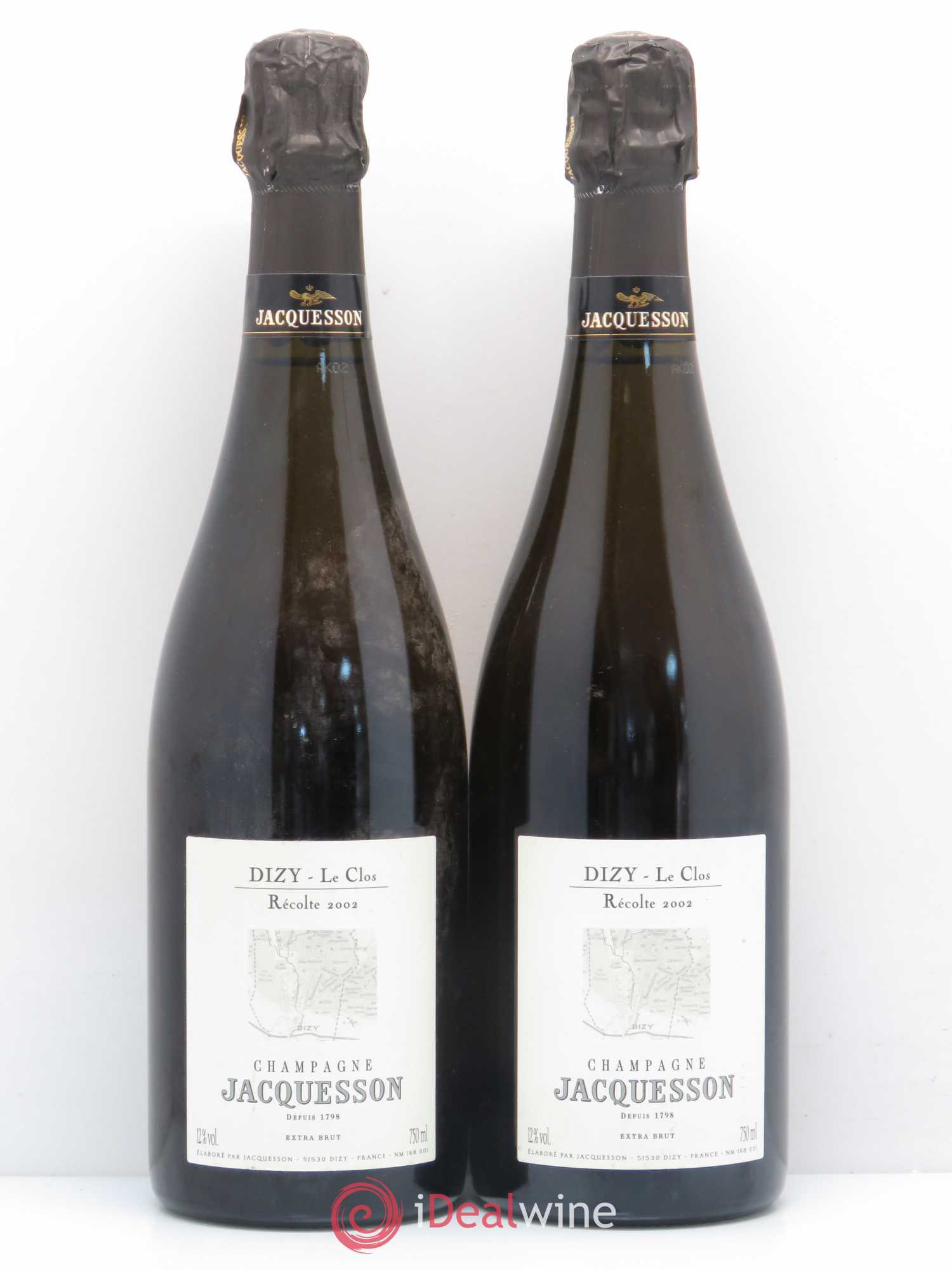 Dizy Le Clos Jacquesson 2002 - Lot de 2 bouteilles - 0