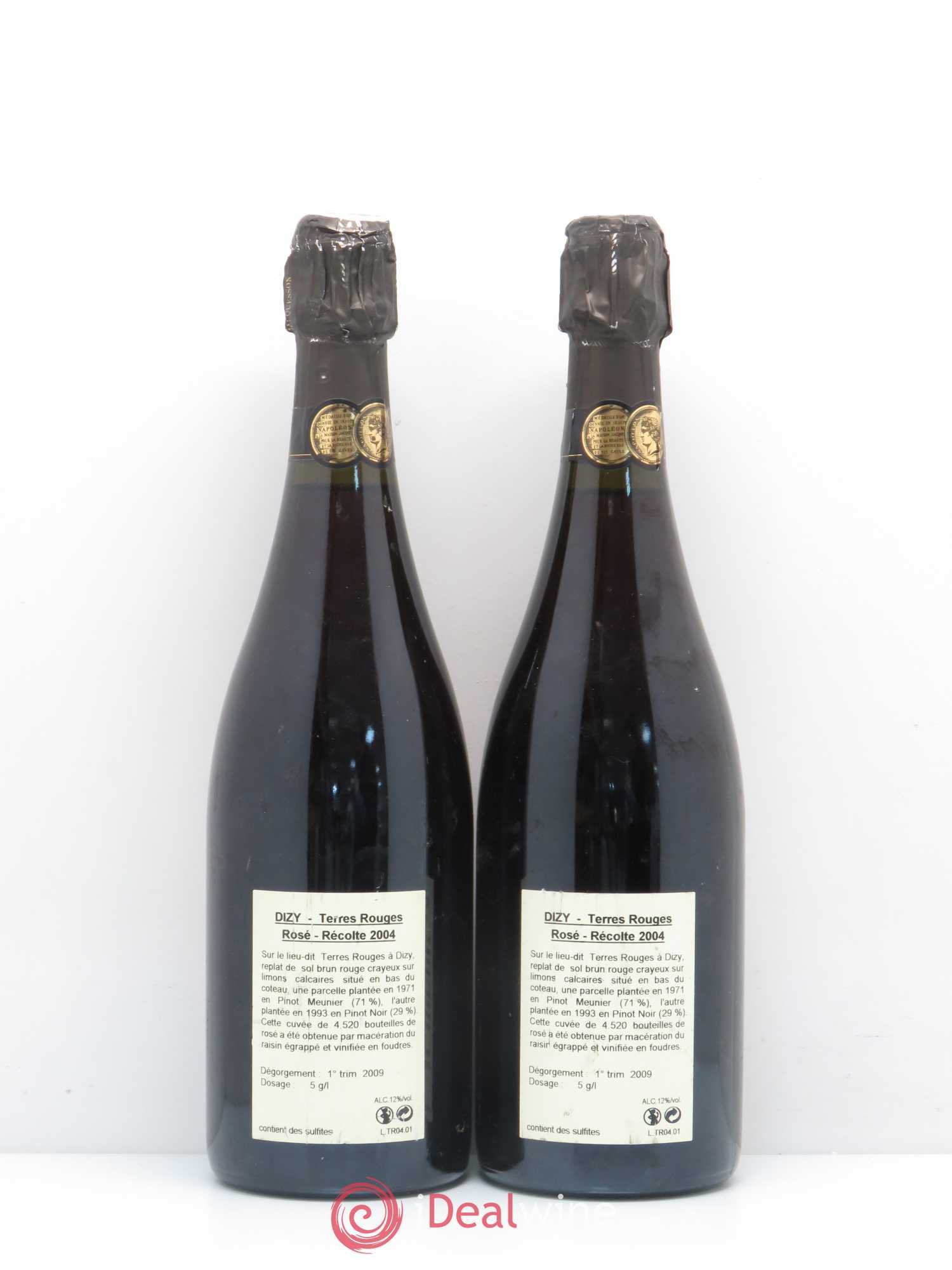 Dizy Terres Rouges Jacquesson 2004 - Lotto di 2 bottiglie - 1