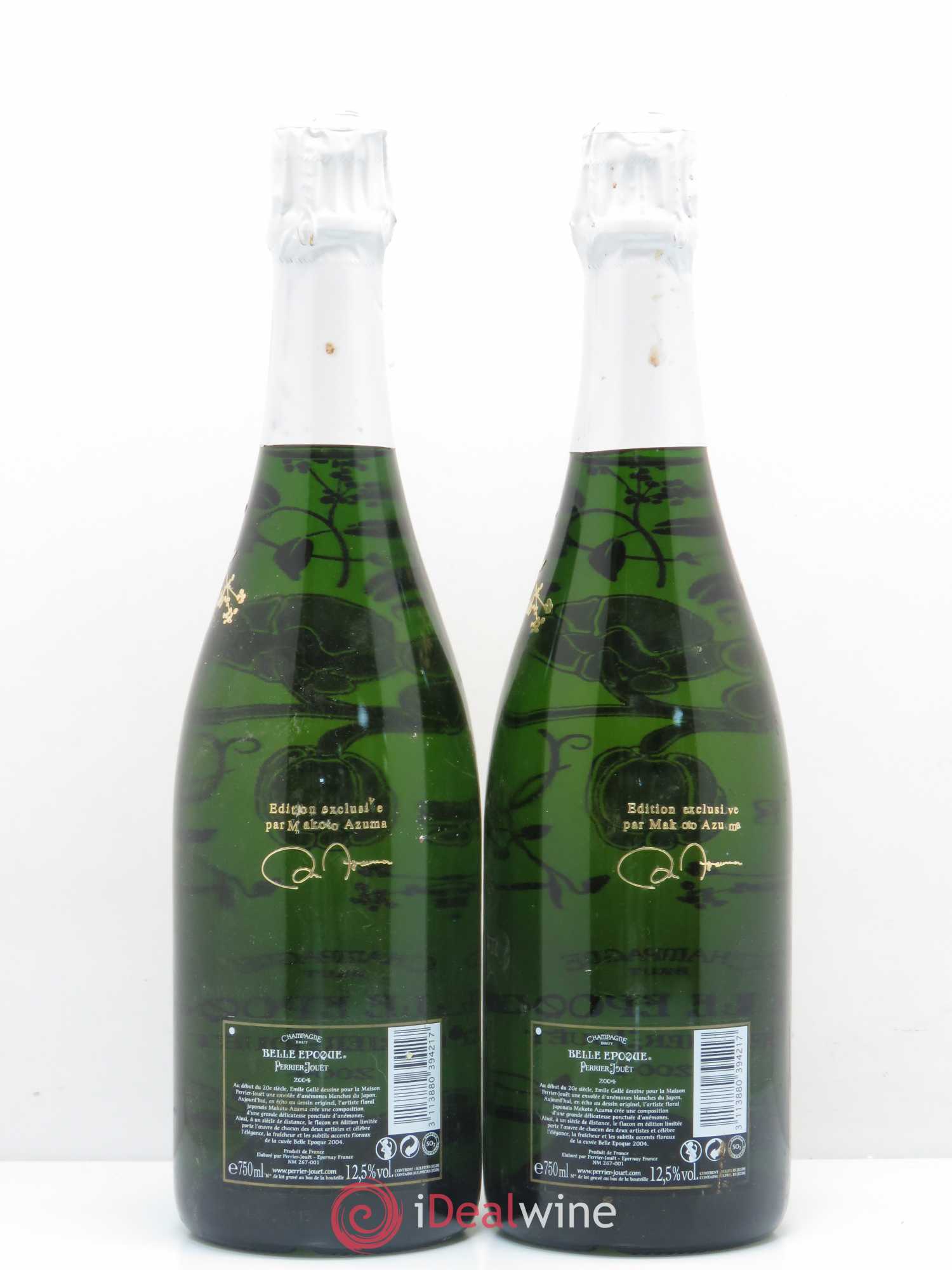 Cuvée Belle Epoque Brut Perrier-Jouët Makoto Azuma 2004 - Lot of 2 bottles - 1