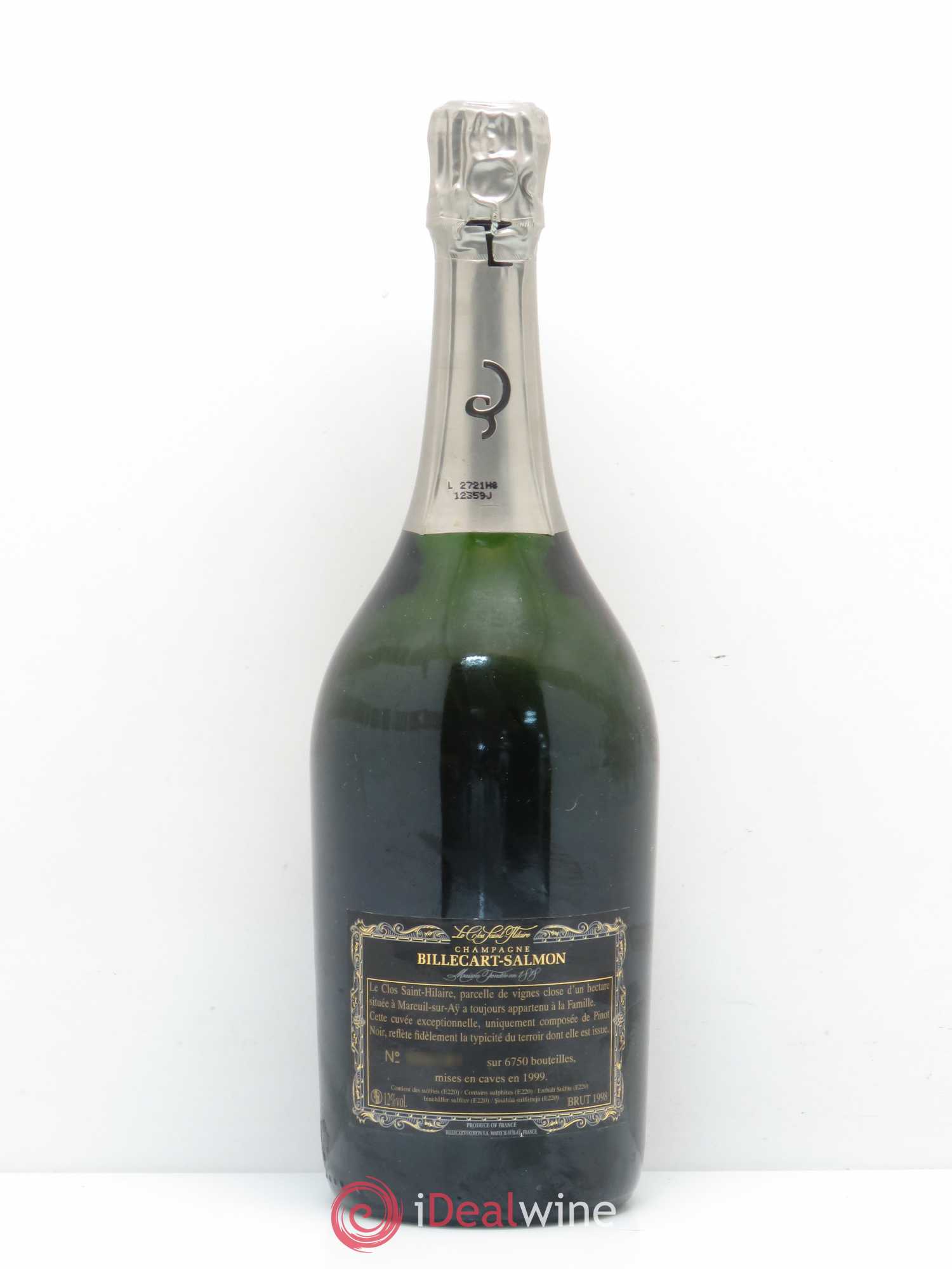 Le Clos Saint-Hilaire  Billecart-Salmon 1998 - Lot de 1 bouteille - 1