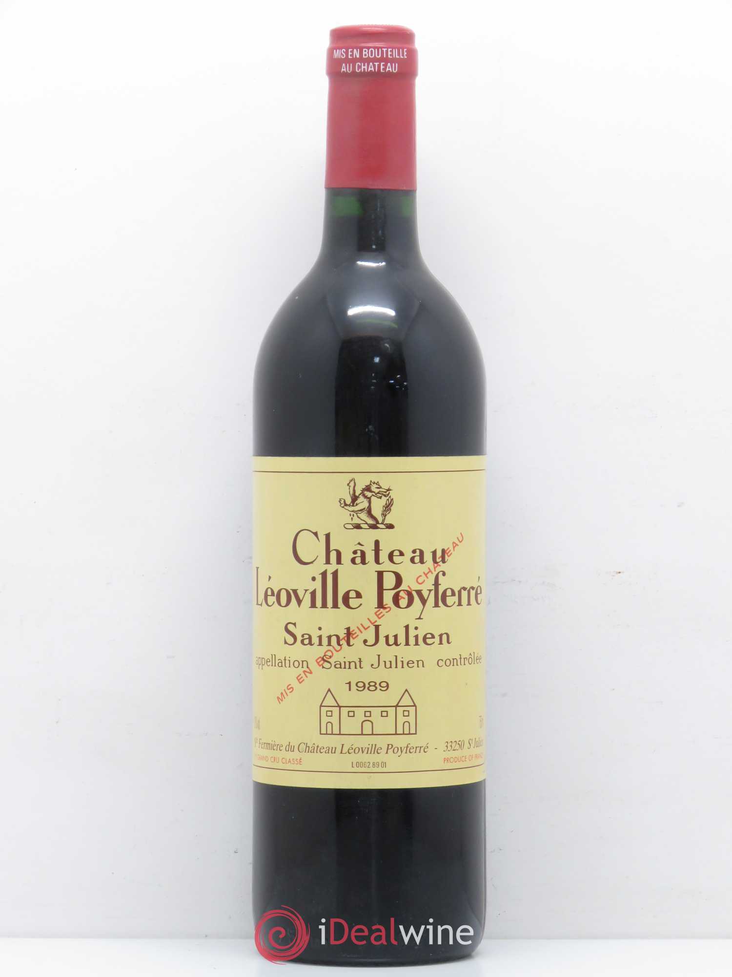 Château Léoville Poyferré 2ème Grand Cru Classé 1989 - Lot de 1 bouteille - 0
