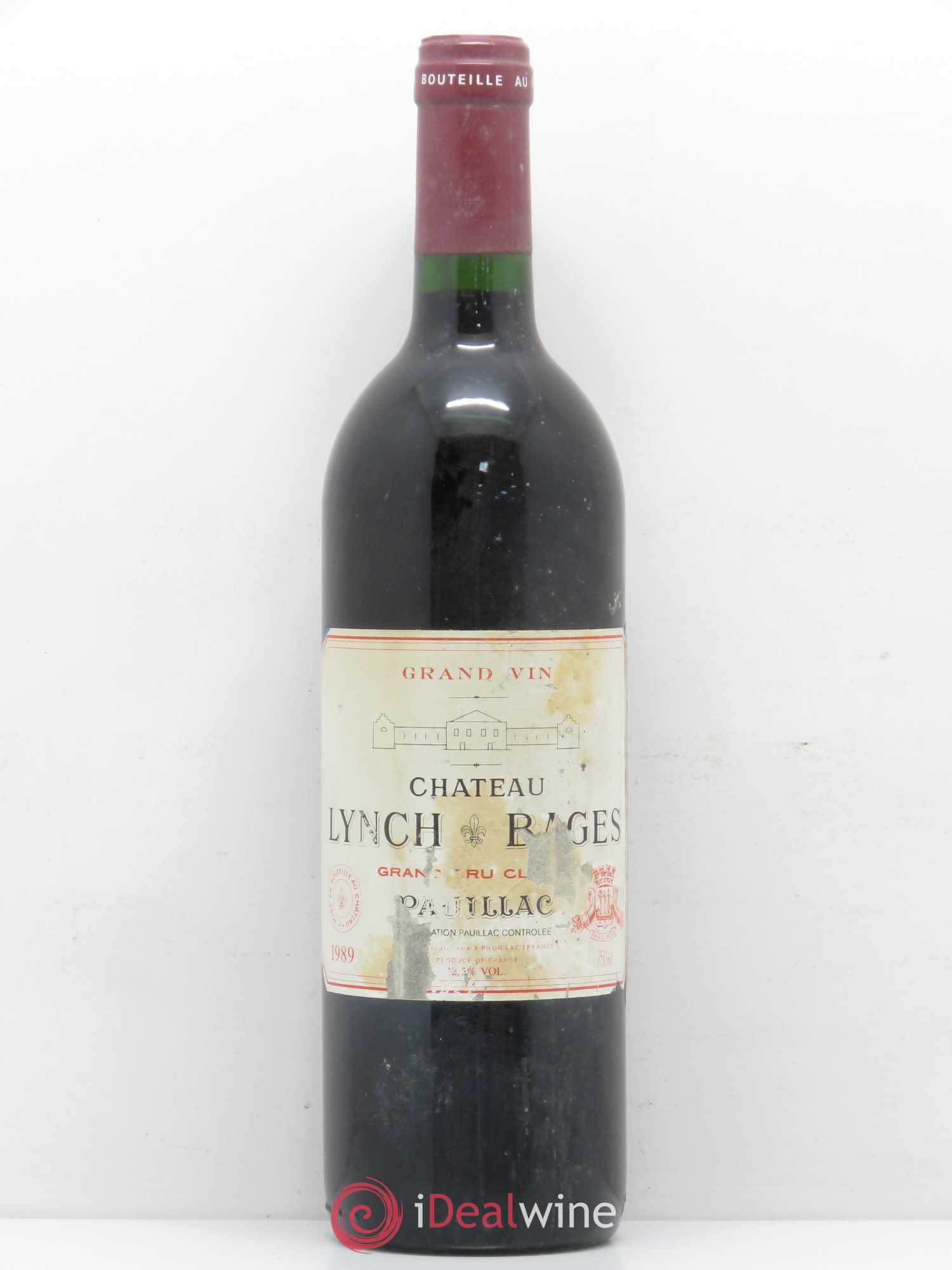 Château Lynch Bages 5ème Grand Cru Classé 1989 - Lot de 1 bouteille - 0