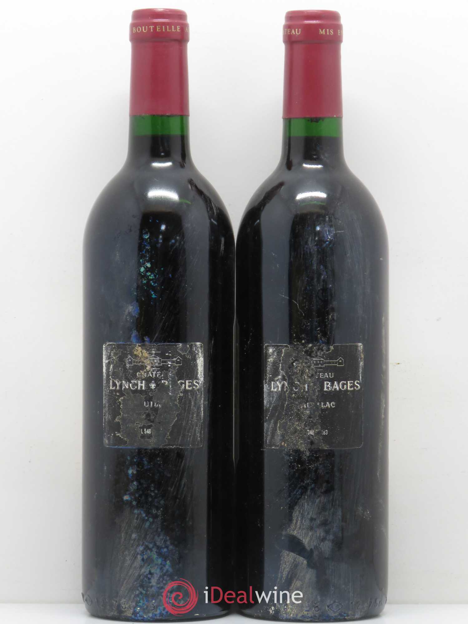 Château Lynch Bages 5ème Grand Cru Classé 1990 - Lot de 2 bouteilles - 1