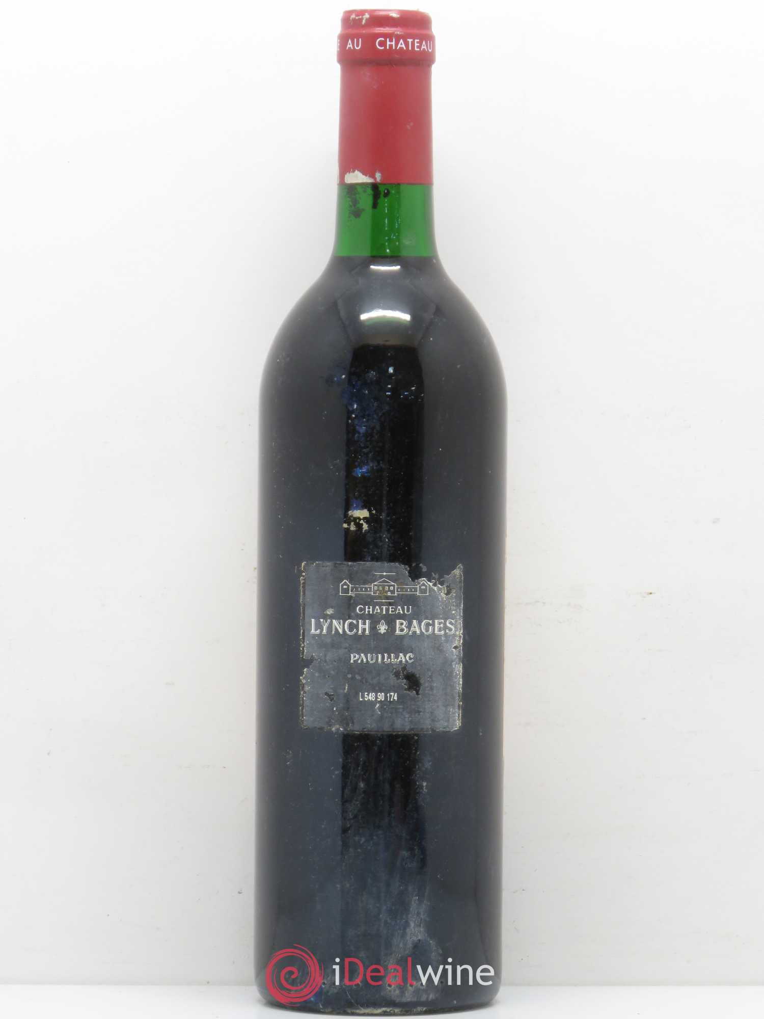 Château Lynch Bages 5ème Grand Cru Classé 1990 - Lot de 1 bouteille - 1