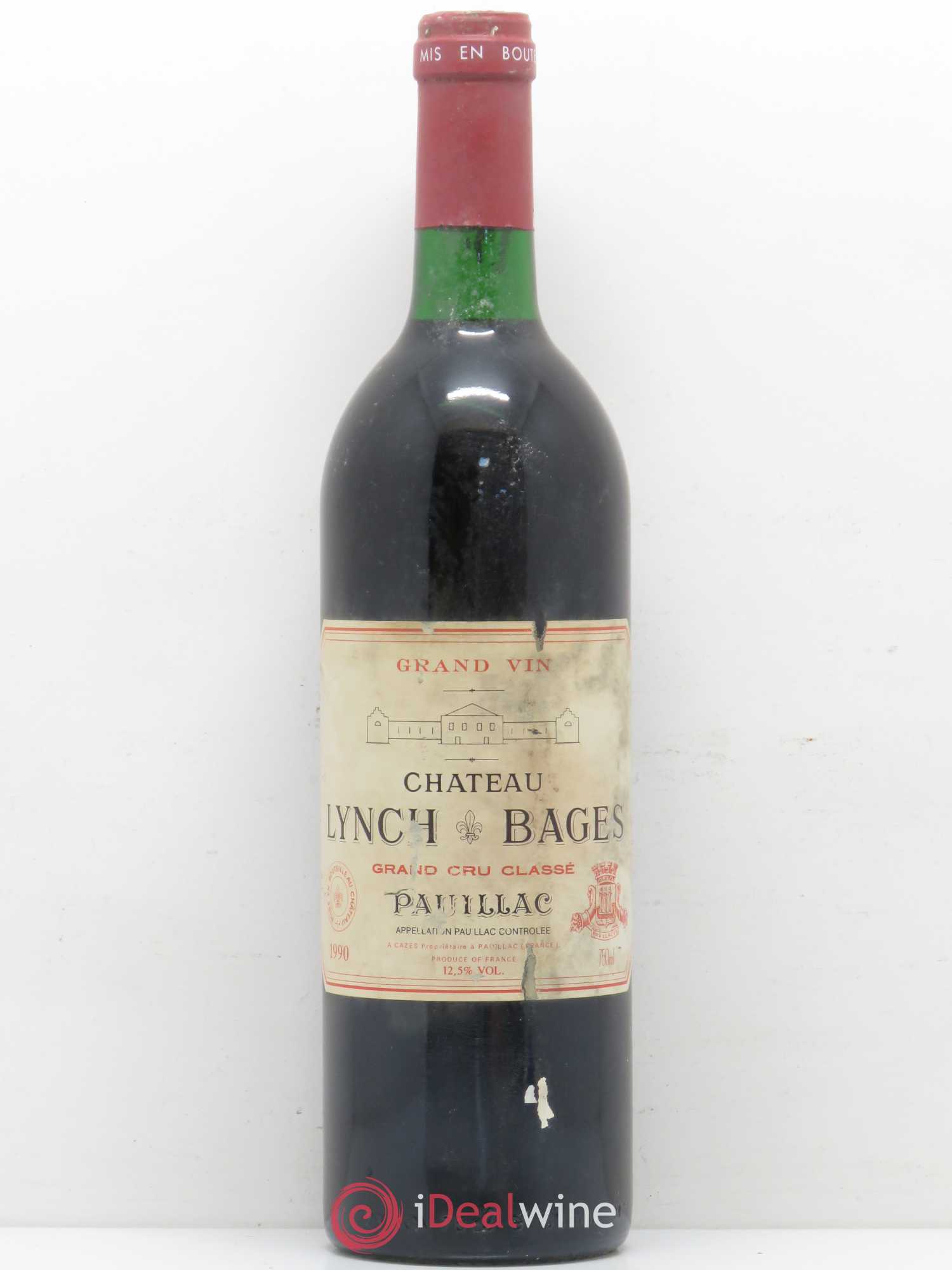 Château Lynch Bages 5ème Grand Cru Classé 1990 - Lot de 1 bouteille - 0