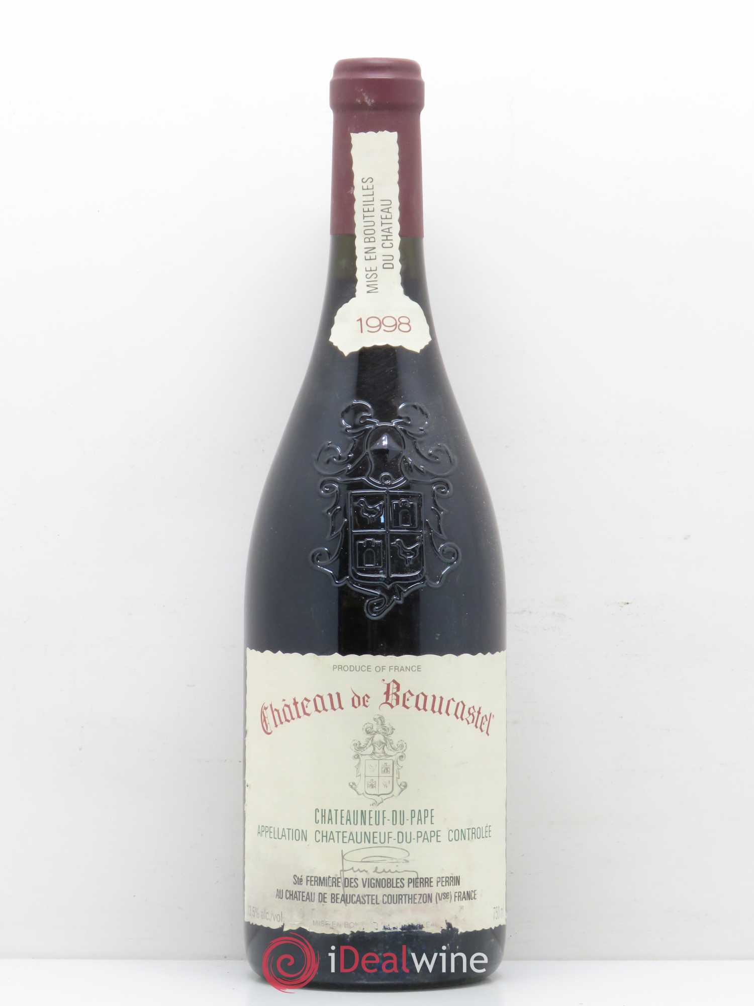 Châteauneuf-du-Pape Château de Beaucastel Famille Perrin 1998 - Lot de 1 bouteille - 0