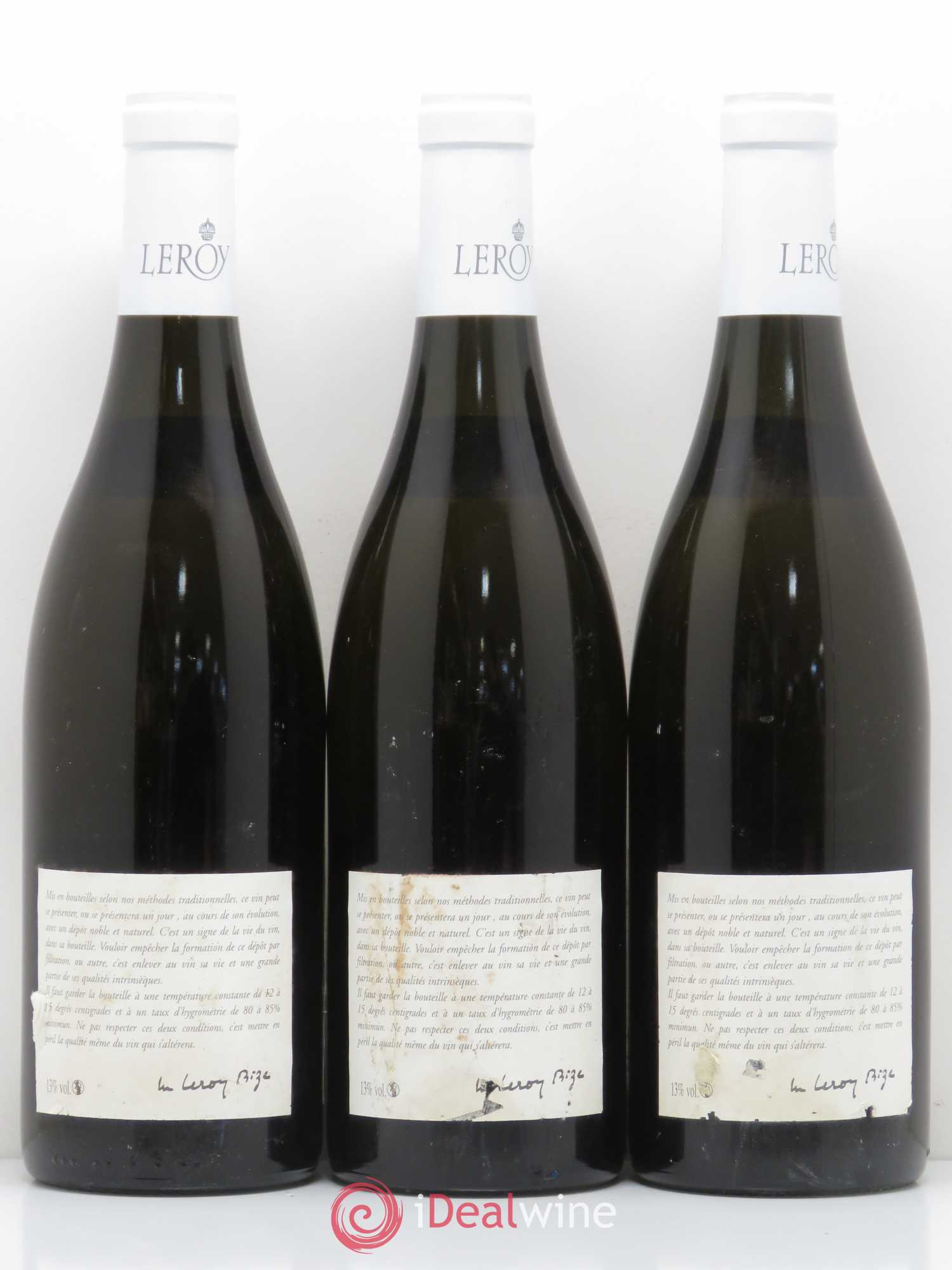 Chassagne-Montrachet 1er Cru Les Embrazées Leroy SA 2006 - Posten von 3 Flaschen - 1