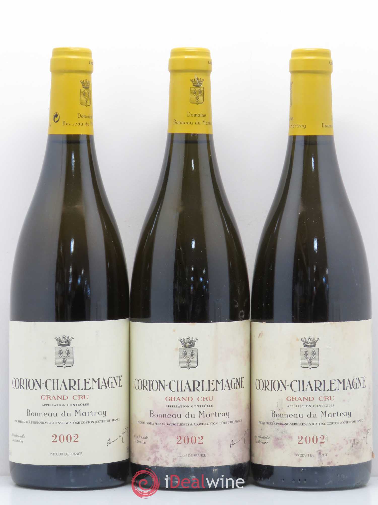 Corton-Charlemagne Grand Cru Bonneau du Martray (Domaine) 2002 - Lot de 3 bouteilles - 0