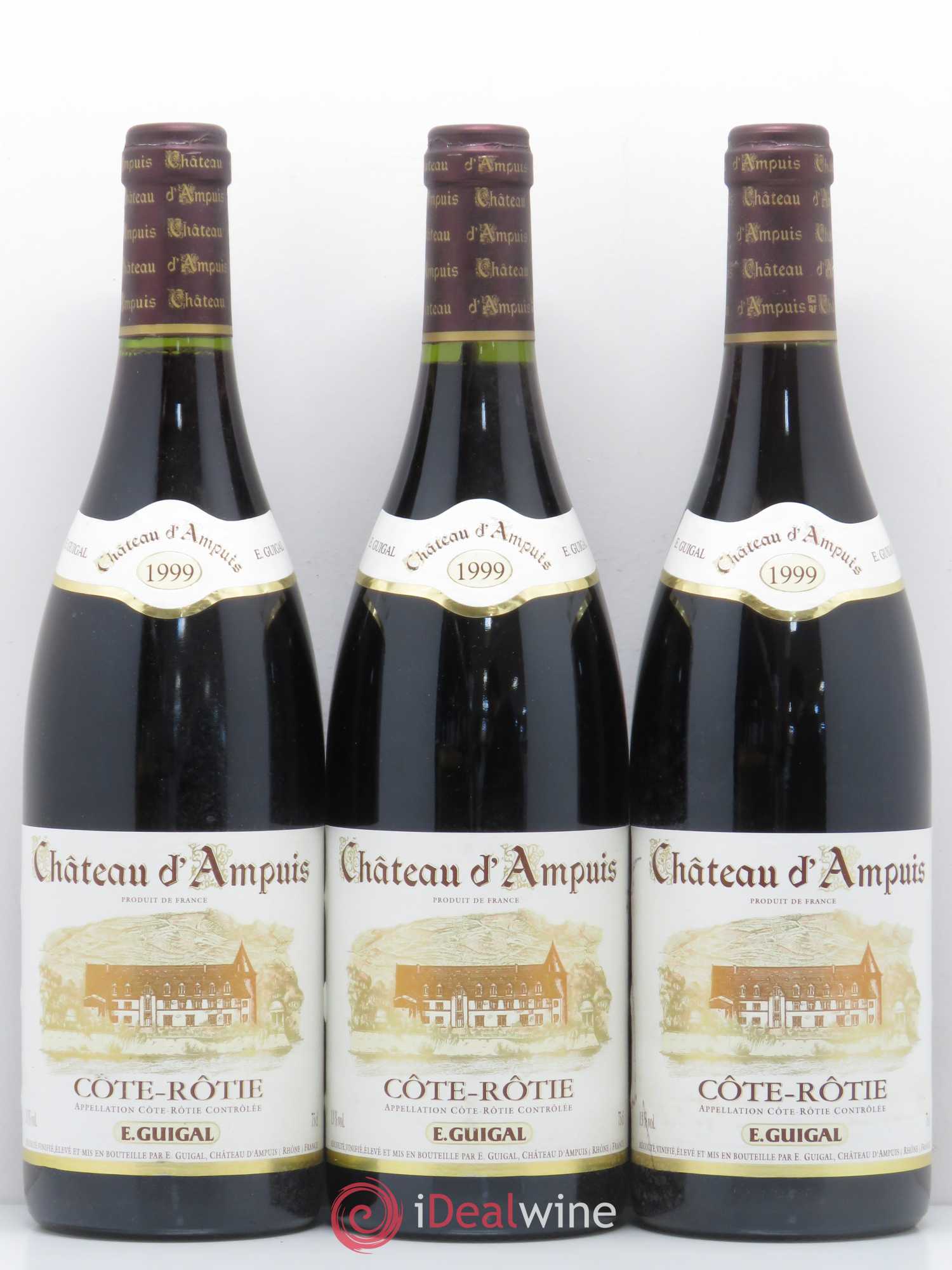 Côte-Rôtie Château d'Ampuis Guigal 1999 - Lot de 3 bouteilles - 0