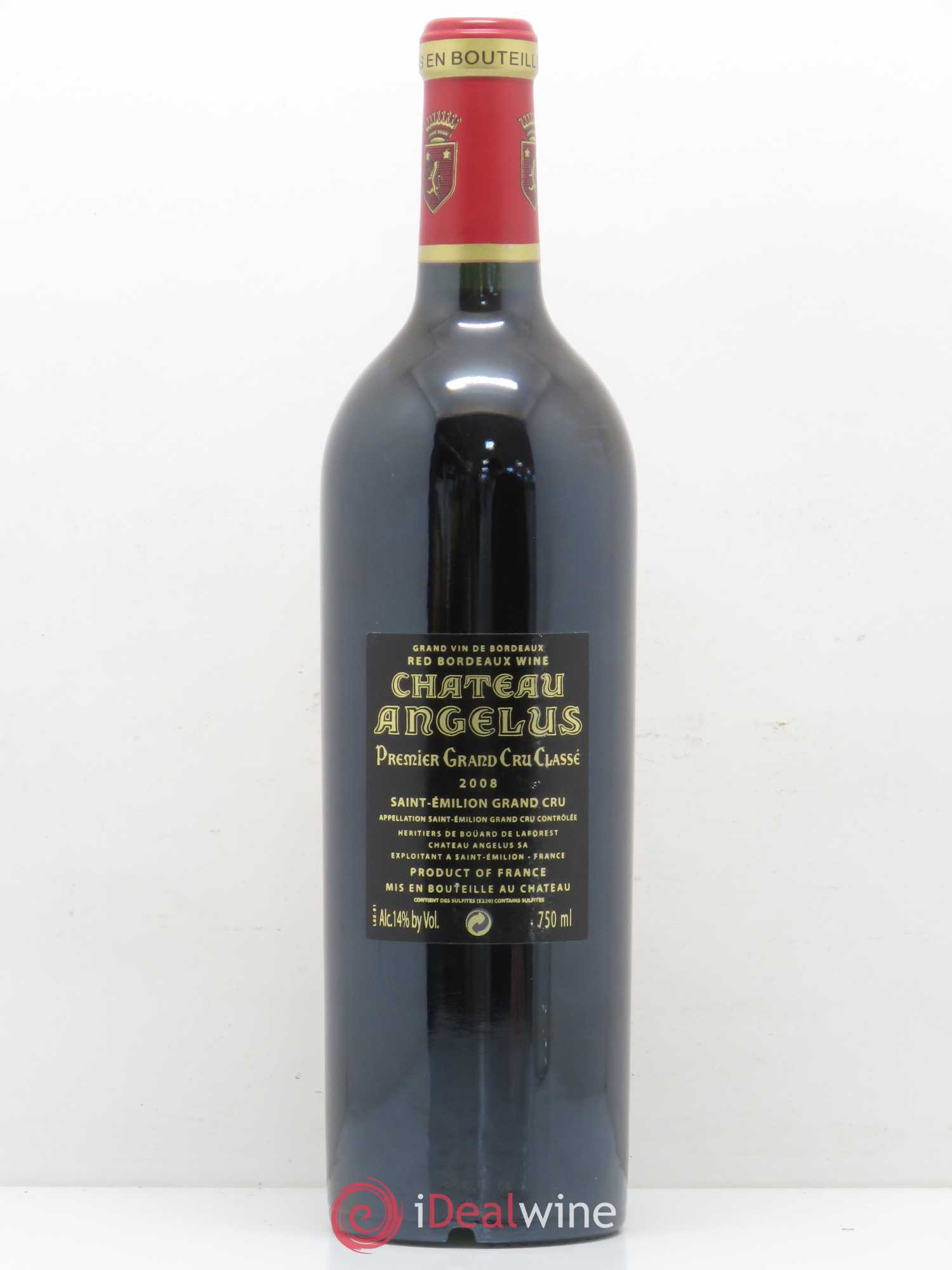 Château Angélus 1er Grand Cru Classé A 2008 - Lot de 1 bouteille - 1