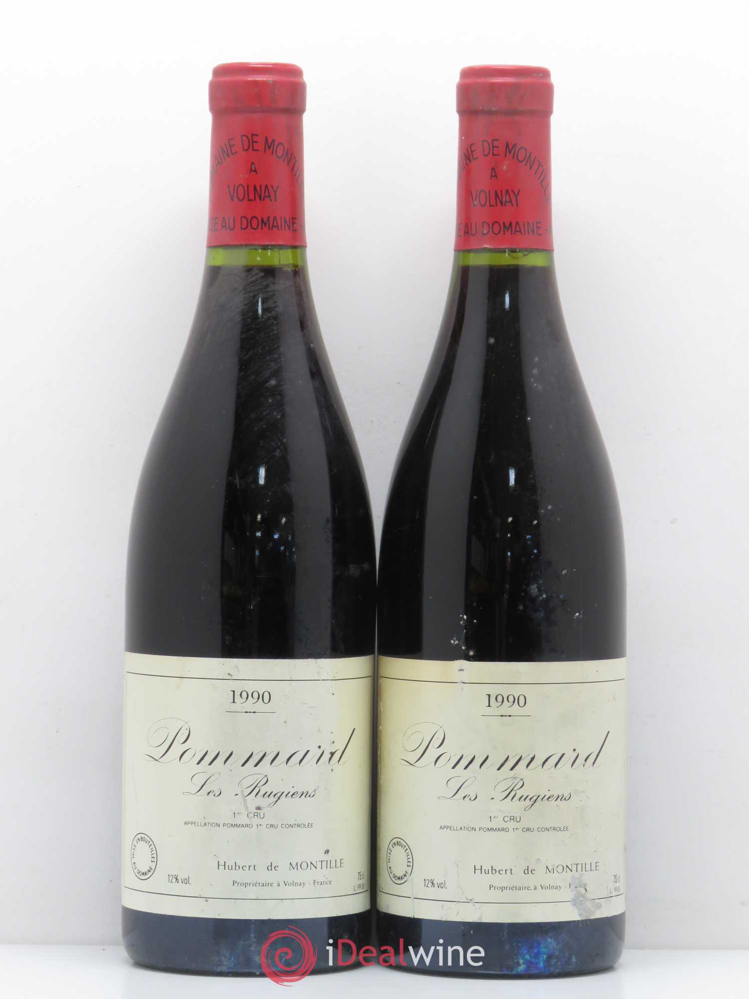 Pommard 1er Cru Les Rugiens-bas De Montille (Domaine) 1990 - Lot de 2 bouteilles - 0