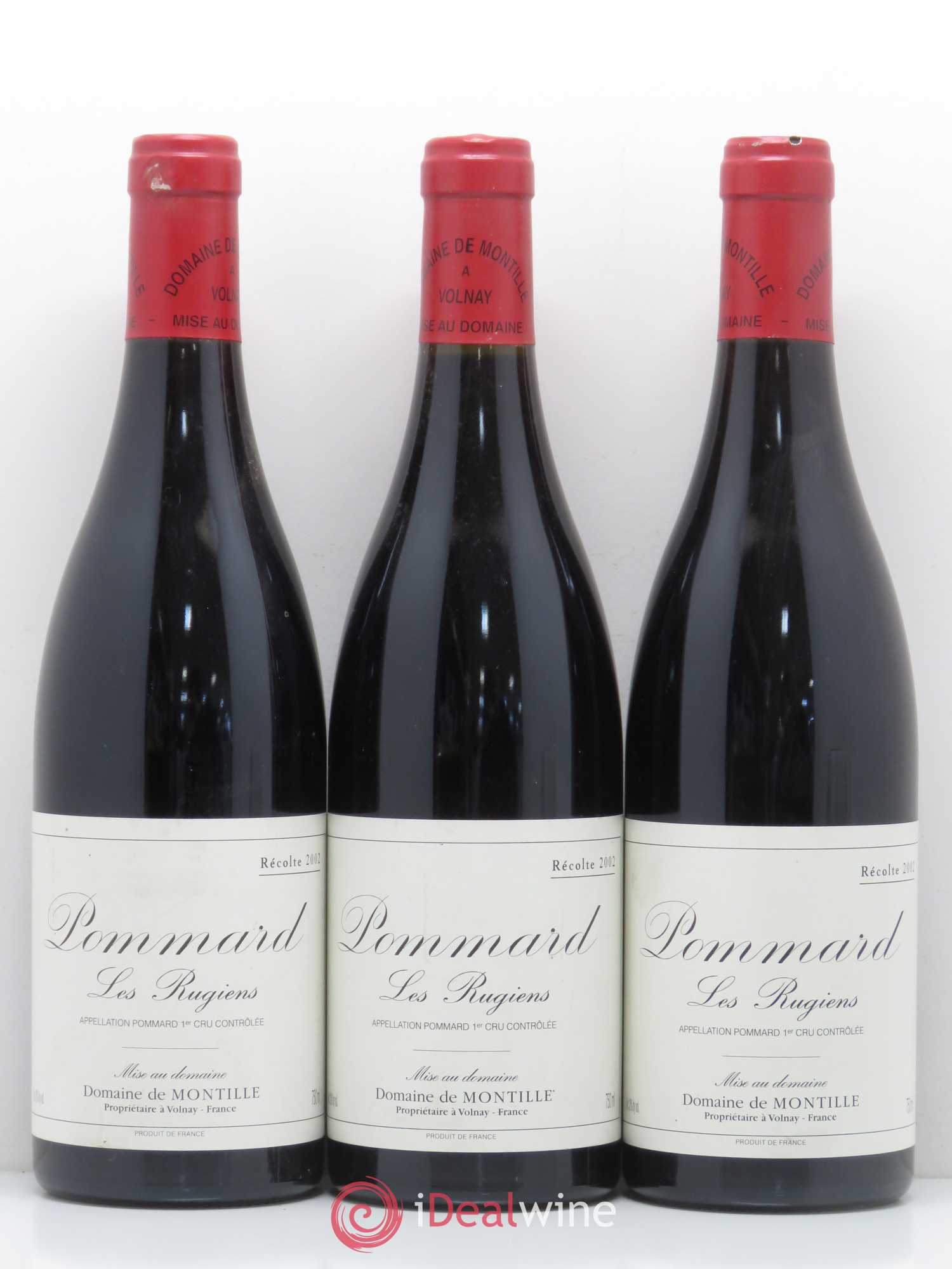 Pommard 1er Cru Les Rugiens-bas De Montille (Domaine) 2002 - Lot de 3 bouteilles - 0