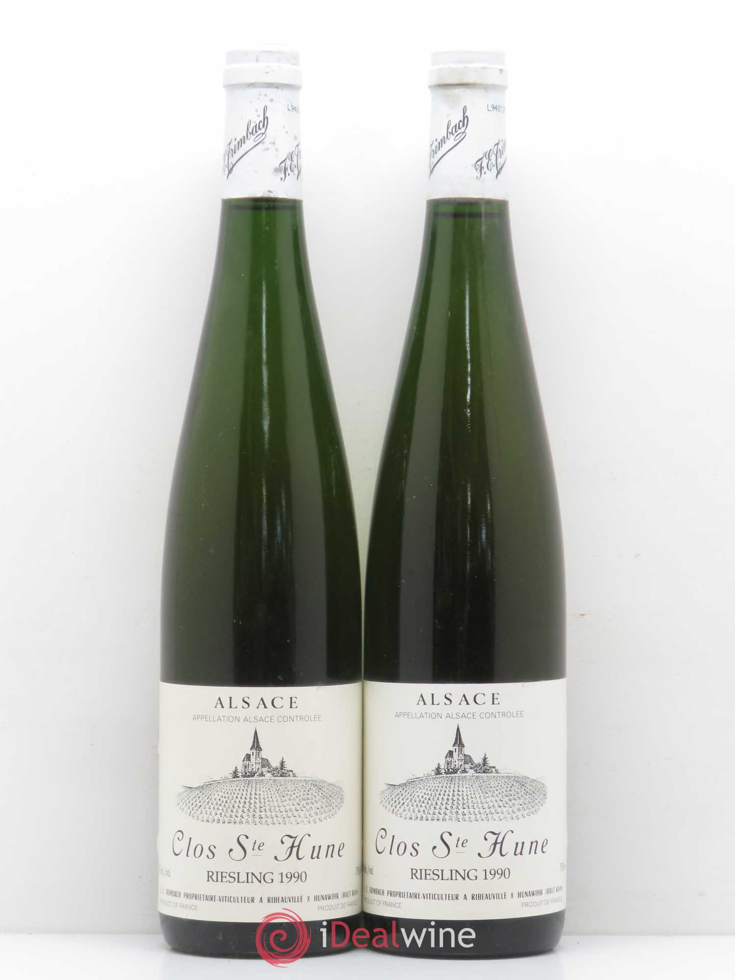 Alsace Riesling Clos Sainte-Hune Trimbach (Domaine) 1990 - Lot de 2 bouteilles - 0
