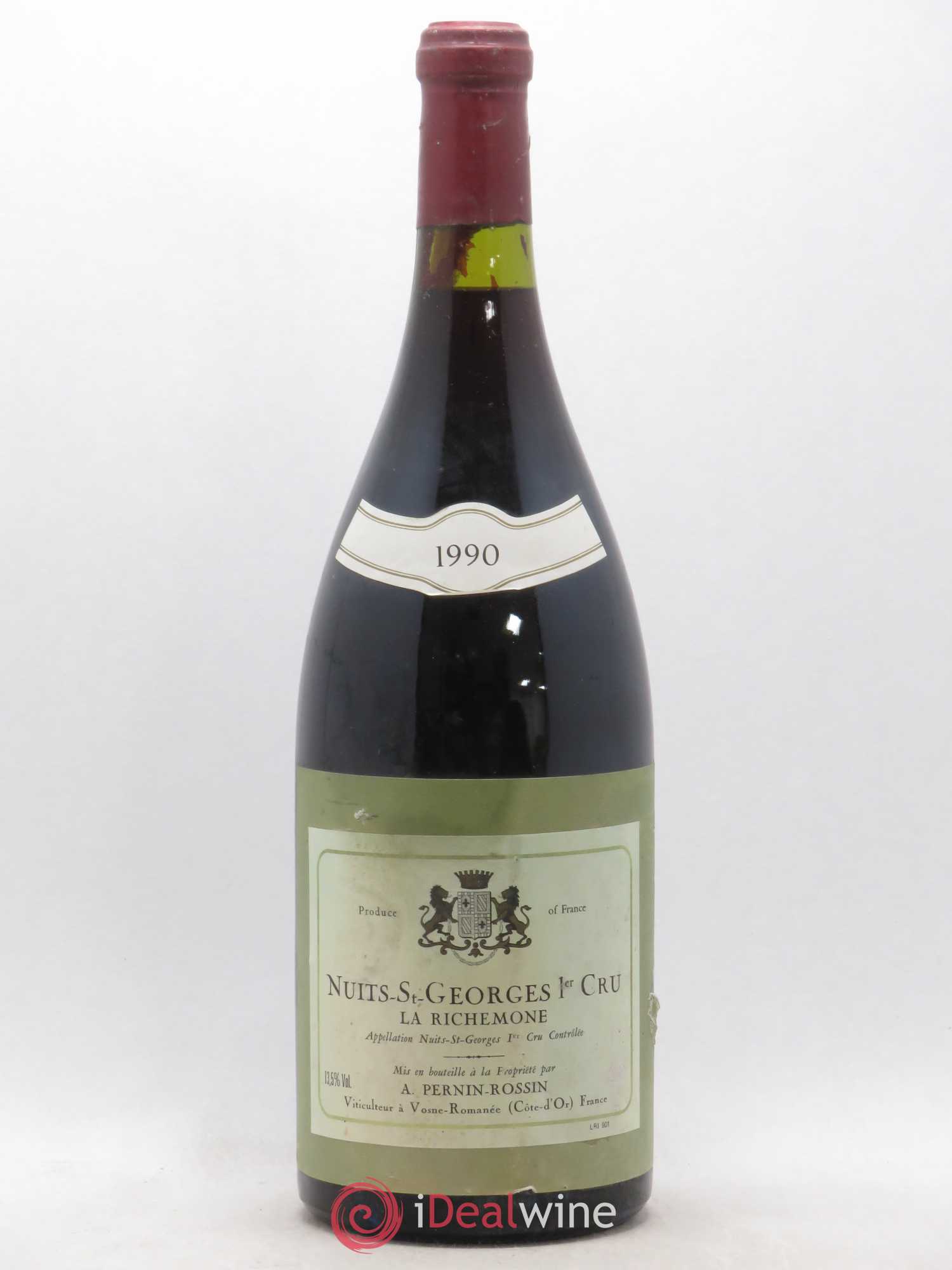 Nuits-Saint-Georges 1er Cru La Richemone Pernin-Rossin 1990 - Lot de 1 magnum - 0