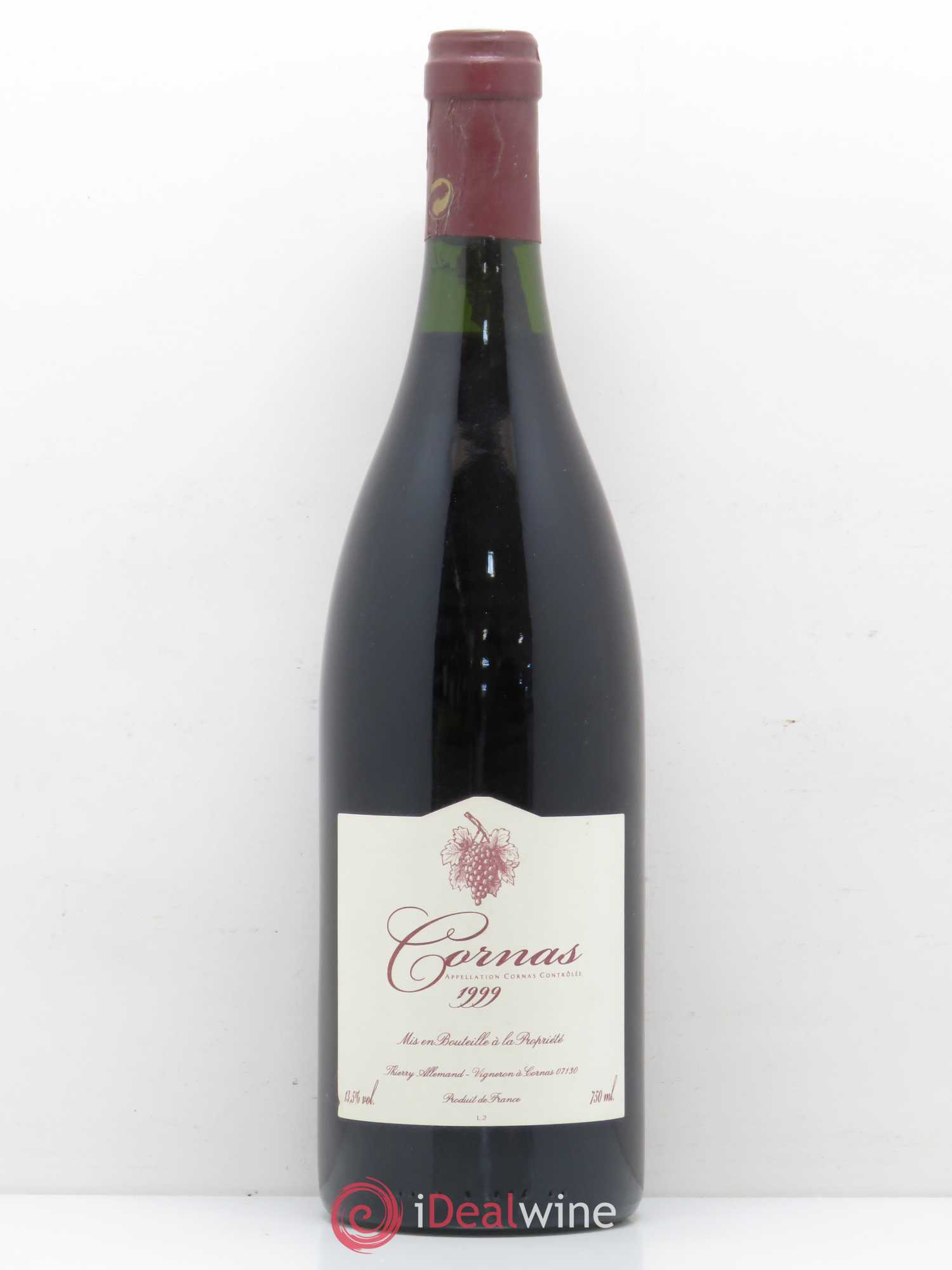 Cornas Thierry Allemand cuvée sans souffre 1999 - Posten von 1 Flasche - 0