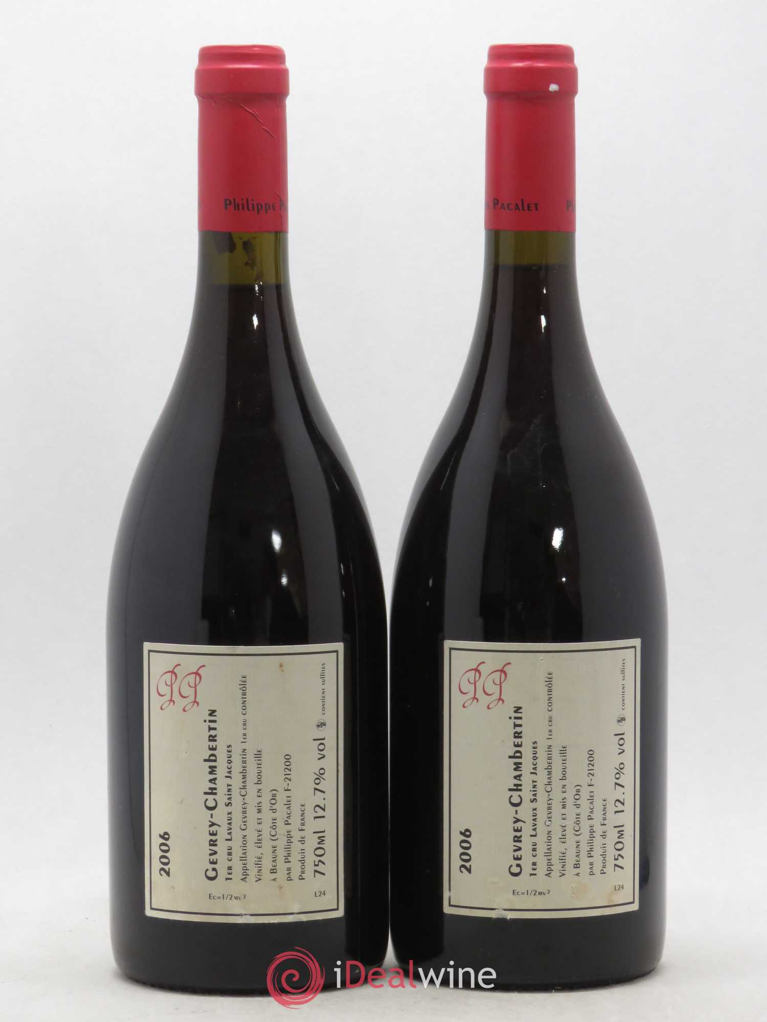 Gevrey-Chambertin 1er Cru Lavaux Saint-Jacques Philippe Pacalet 2006 - Lot de 2 bouteilles - 1