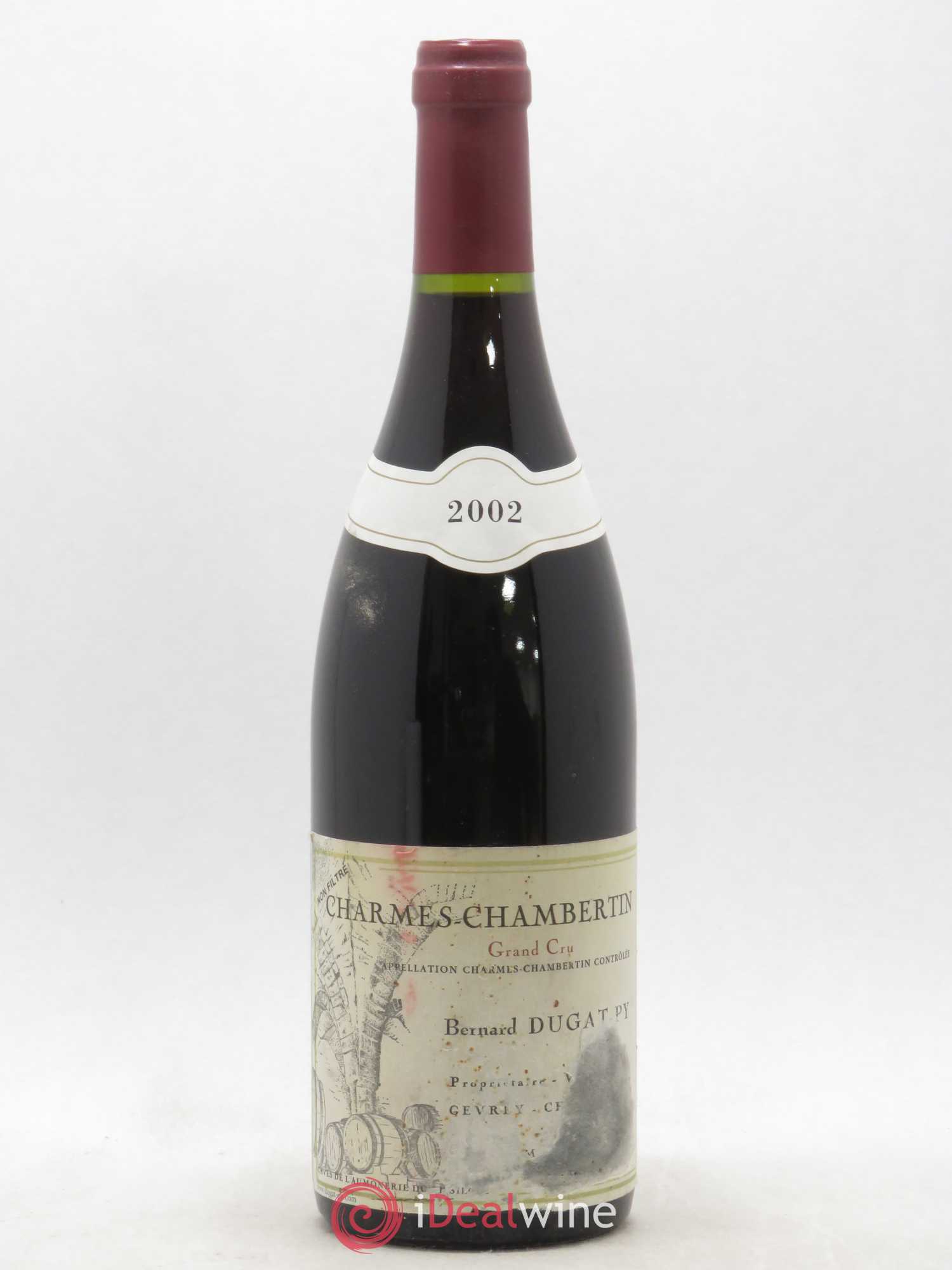 Charmes-Chambertin Grand Cru Dugat-Py 2002 - Lot de 1 bouteille - 0