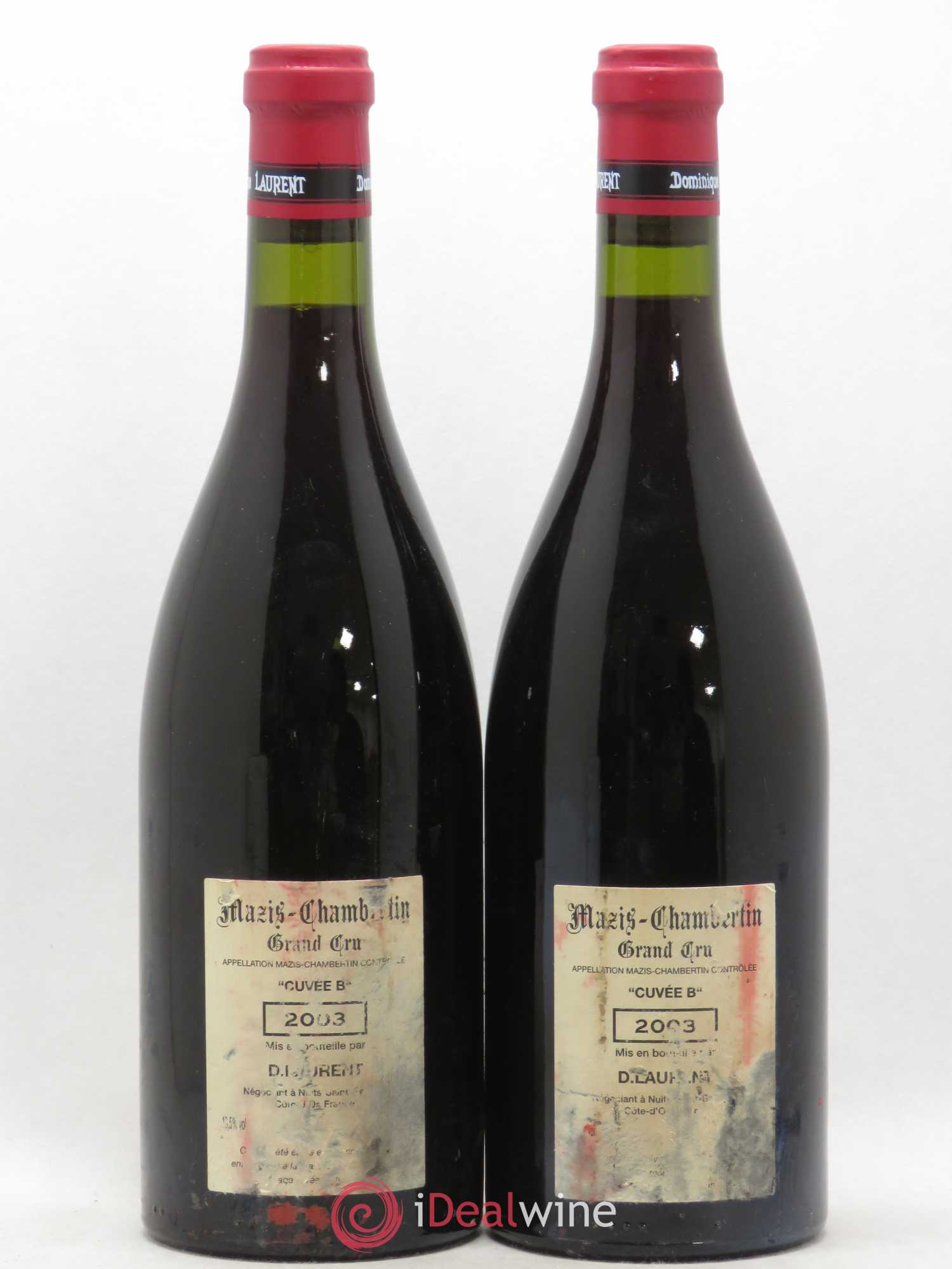 Mazis-Chambertin Grand Cru Dominique Laurent Vieilles Vignes Cuvée B 2003 - Posten von 2 Flaschen - 1