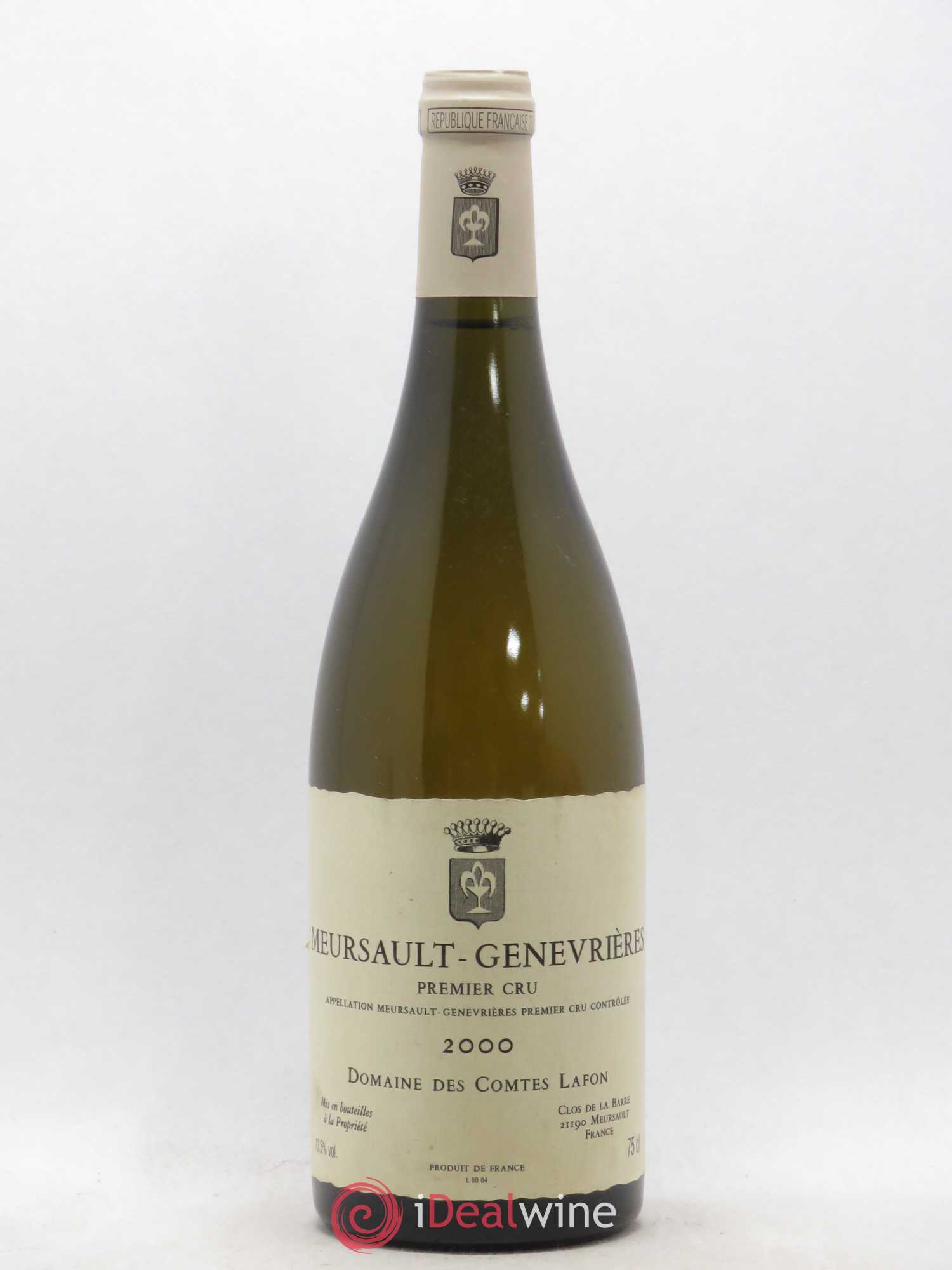 Meursault 1er Cru Genevrières Comtes Lafon (Domaine des) 2000 - Lot de 1 bouteille - 0