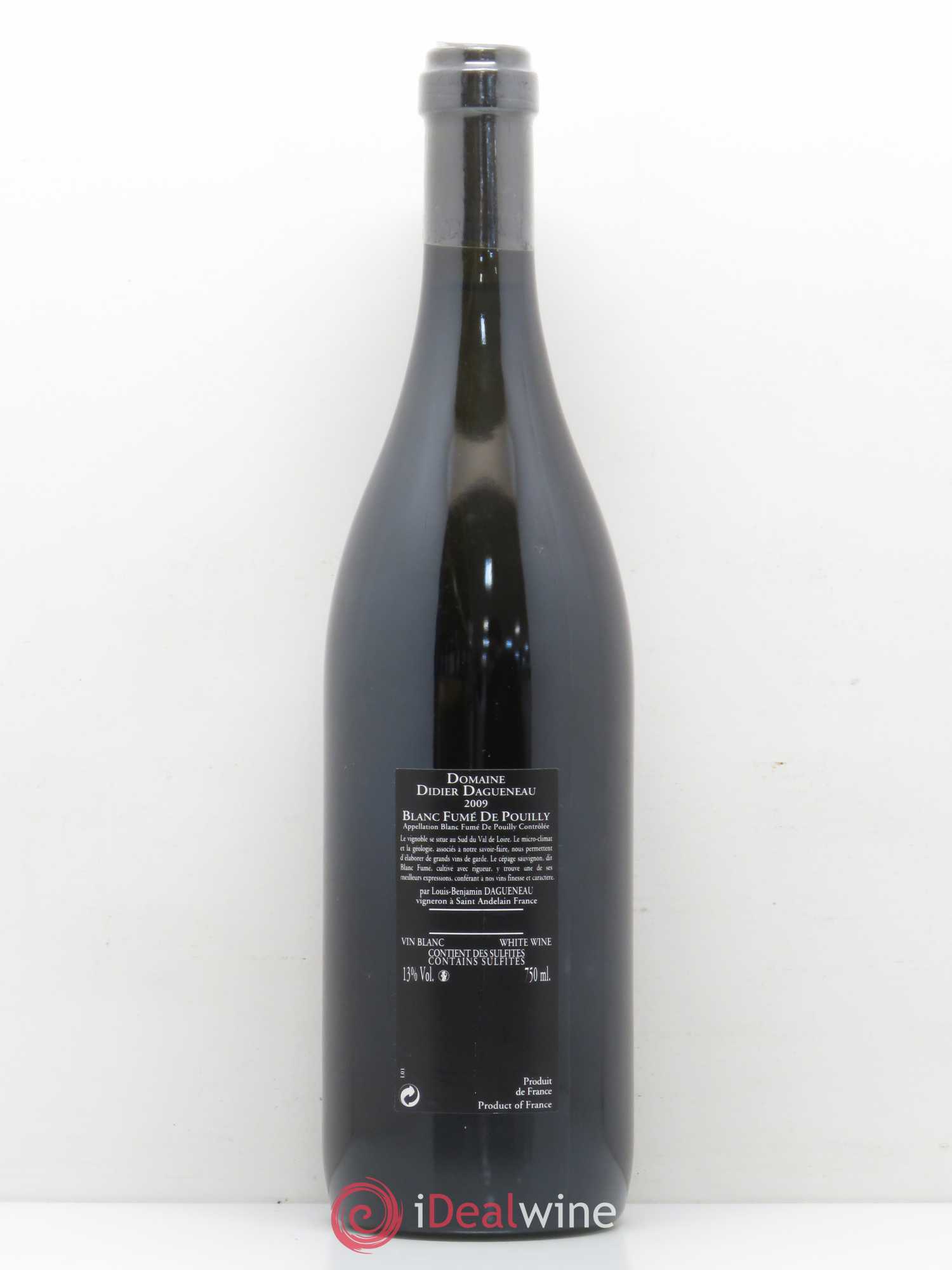 Vin de France (anciennement Pouilly-Fumé) Silex Dagueneau (Domaine Didier - Louis-Benjamin) 2009 - Lot de 1 bouteille - 1