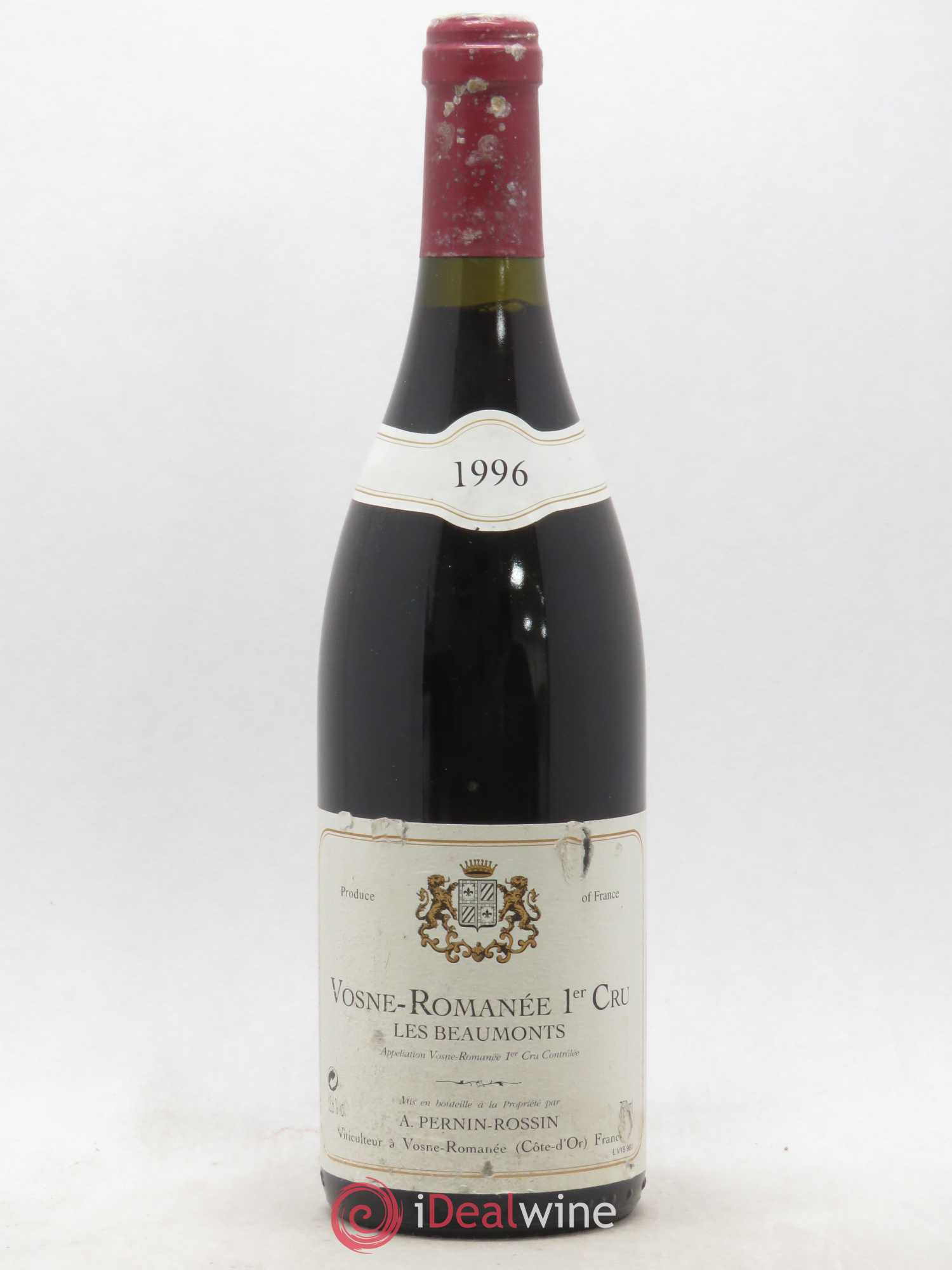 Vosne-Romanée 1er Cru Les Beaumonts Pernin Rossin 1996 - Lot de 1 bouteille - 0