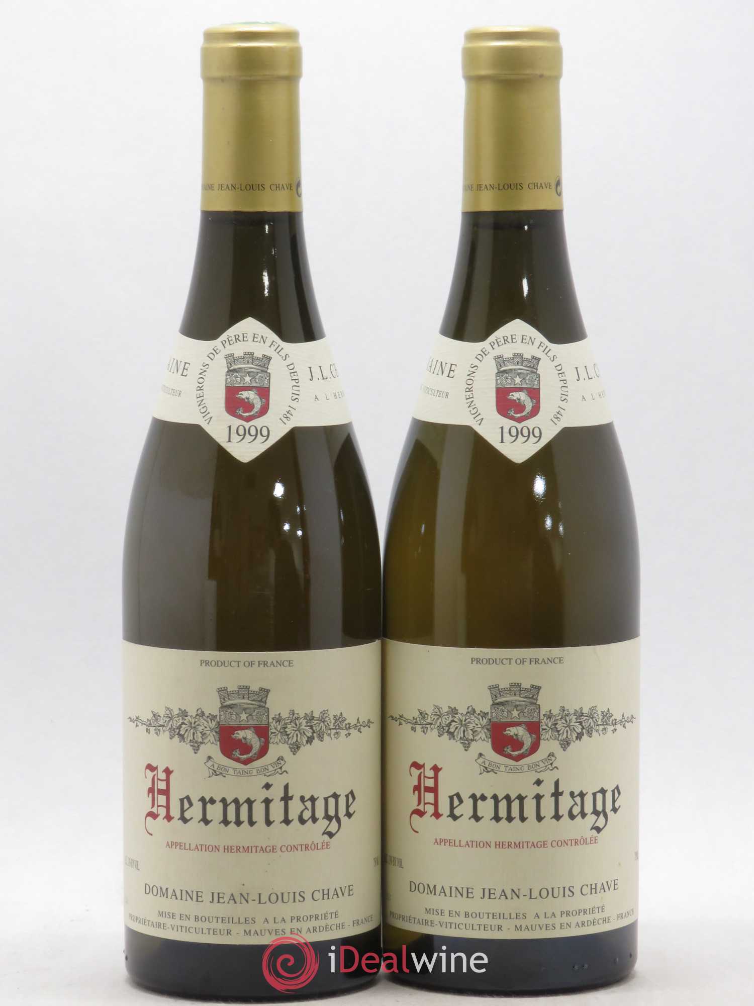 Hermitage Jean-Louis Chave 1999 - Lot de 2 bouteilles - 0