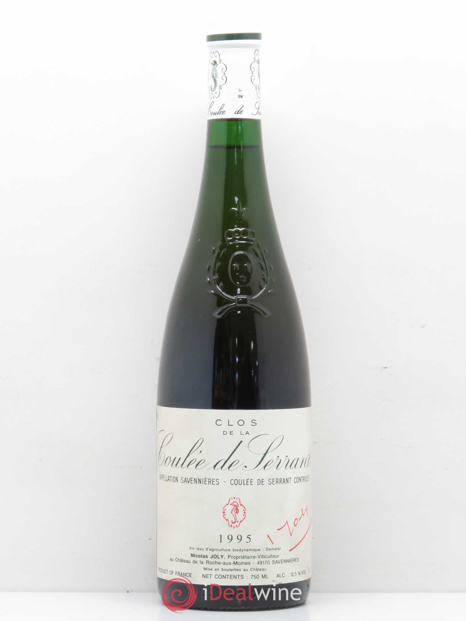 Savennières Clos de la Coulée de Serrant Vignobles de la Coulée de Serrant - Nicolas Joly 1995 - Lot de 1 bouteille - 0