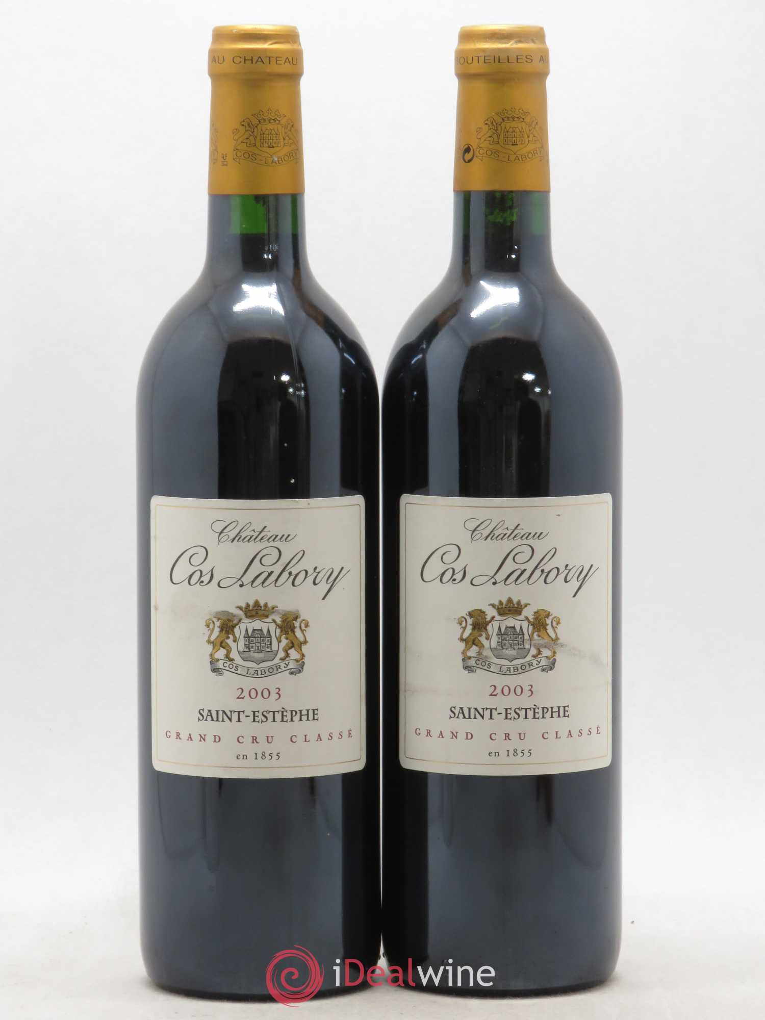 Château Cos Labory 5ème Grand Cru Classé 2003 - Lot de 2 bouteilles - 0