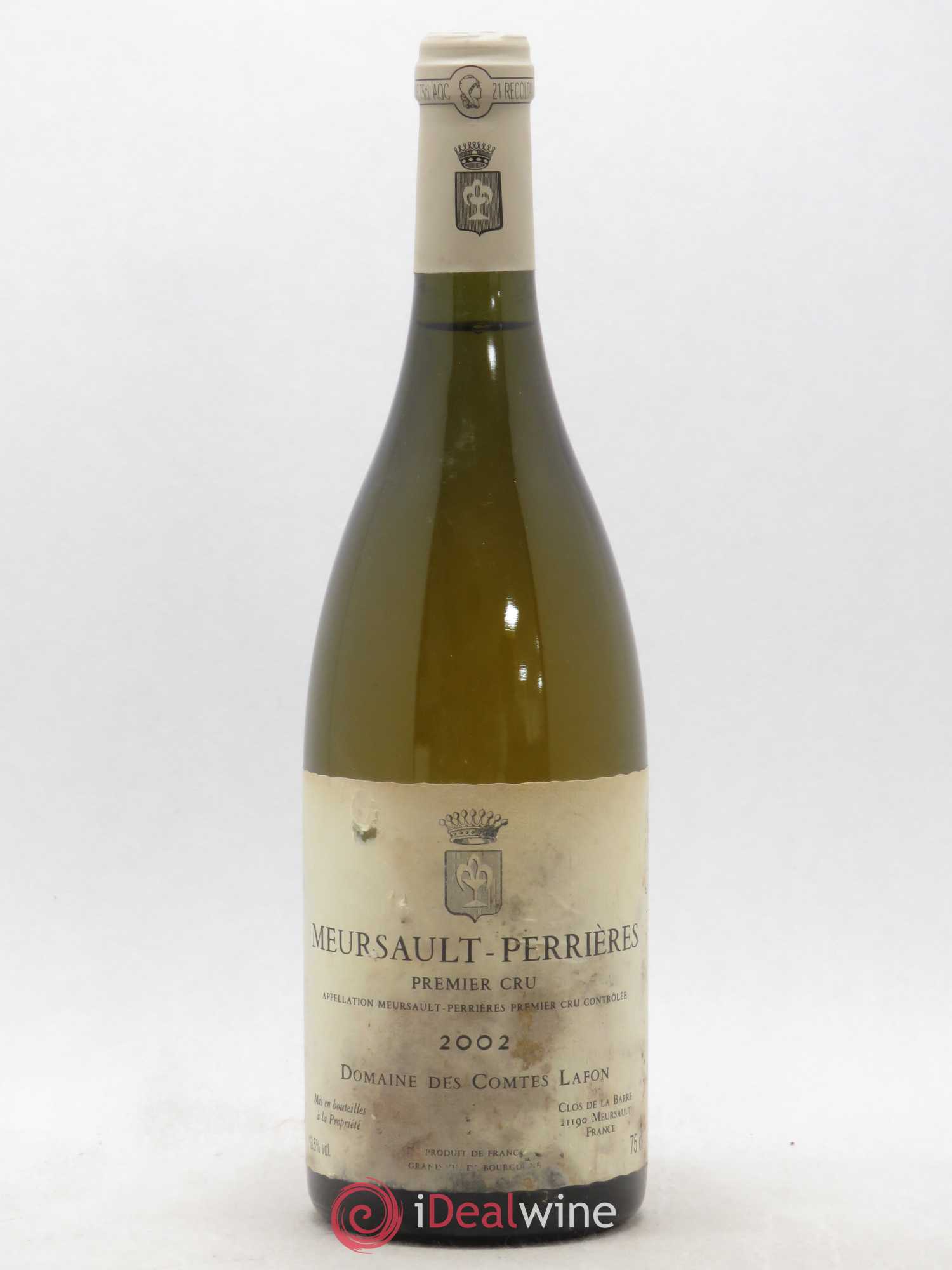 Meursault 1er Cru Perrières Comtes Lafon (Domaine des) 2002 - Posten von 1 Flasche - 0