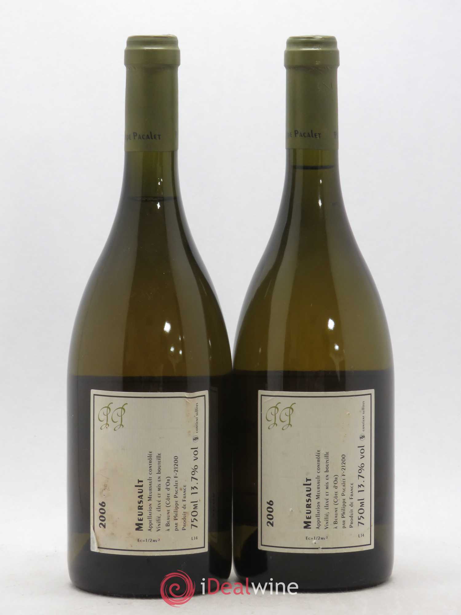 Meursault Philippe Pacalet 2006 - Lot de 2 bouteilles - 1