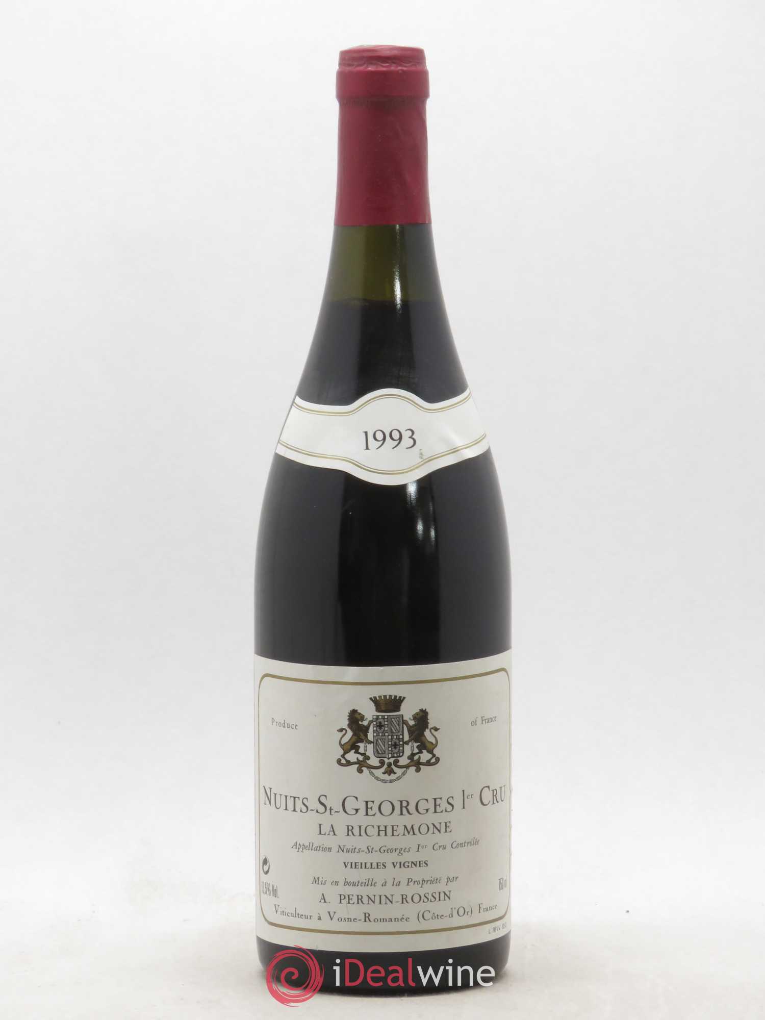 Nuits-Saint-Georges 1er Cru La Richemone Pernin-Rossin Richemone Pernin Rossin 1993 - Lot de 1 bouteille - 0