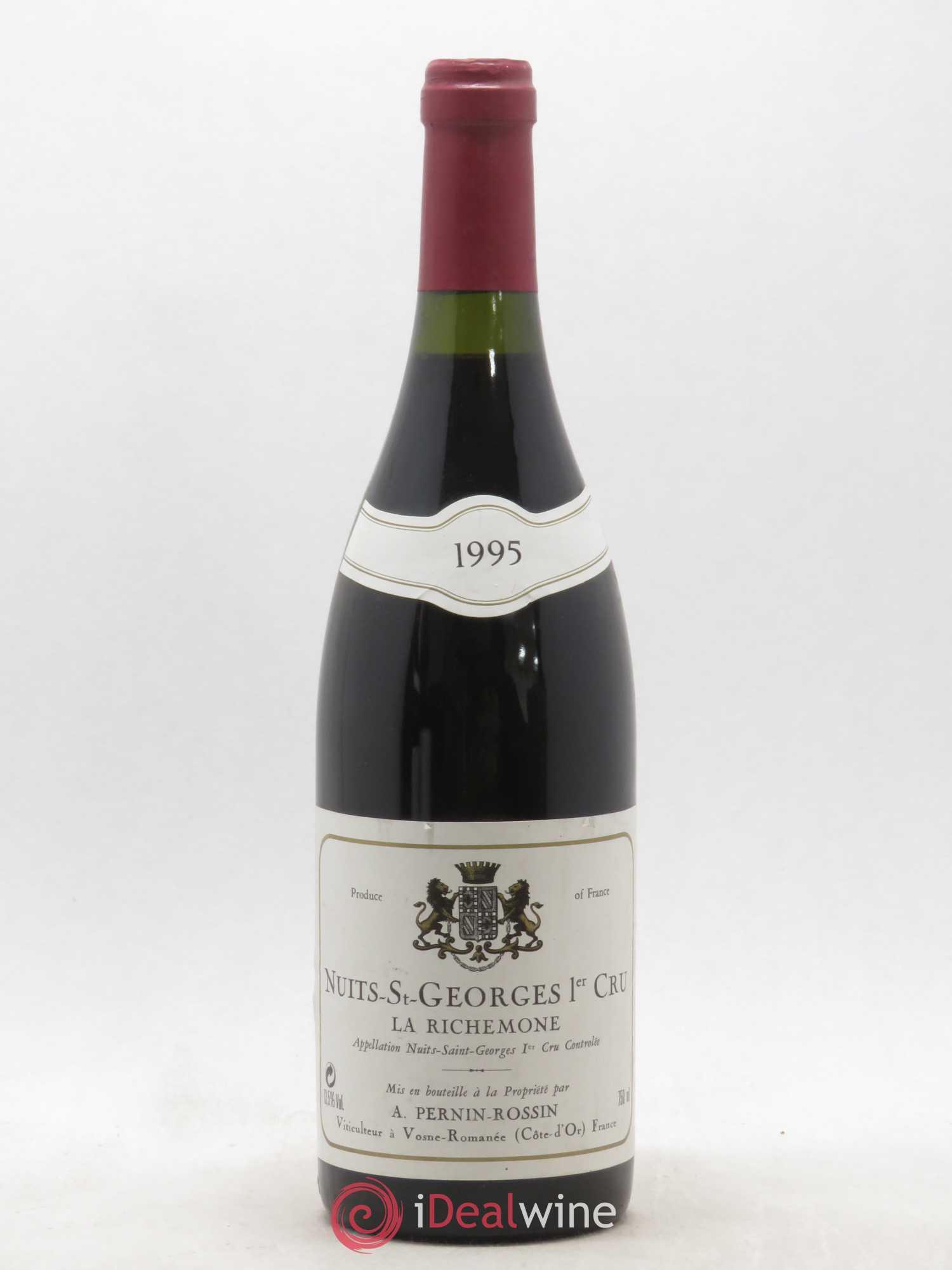 Nuits-Saint-Georges 1er Cru La Richemone Pernin-Rossin Richemone Pernin Rossin 1995 - Lot de 1 bouteille - 0