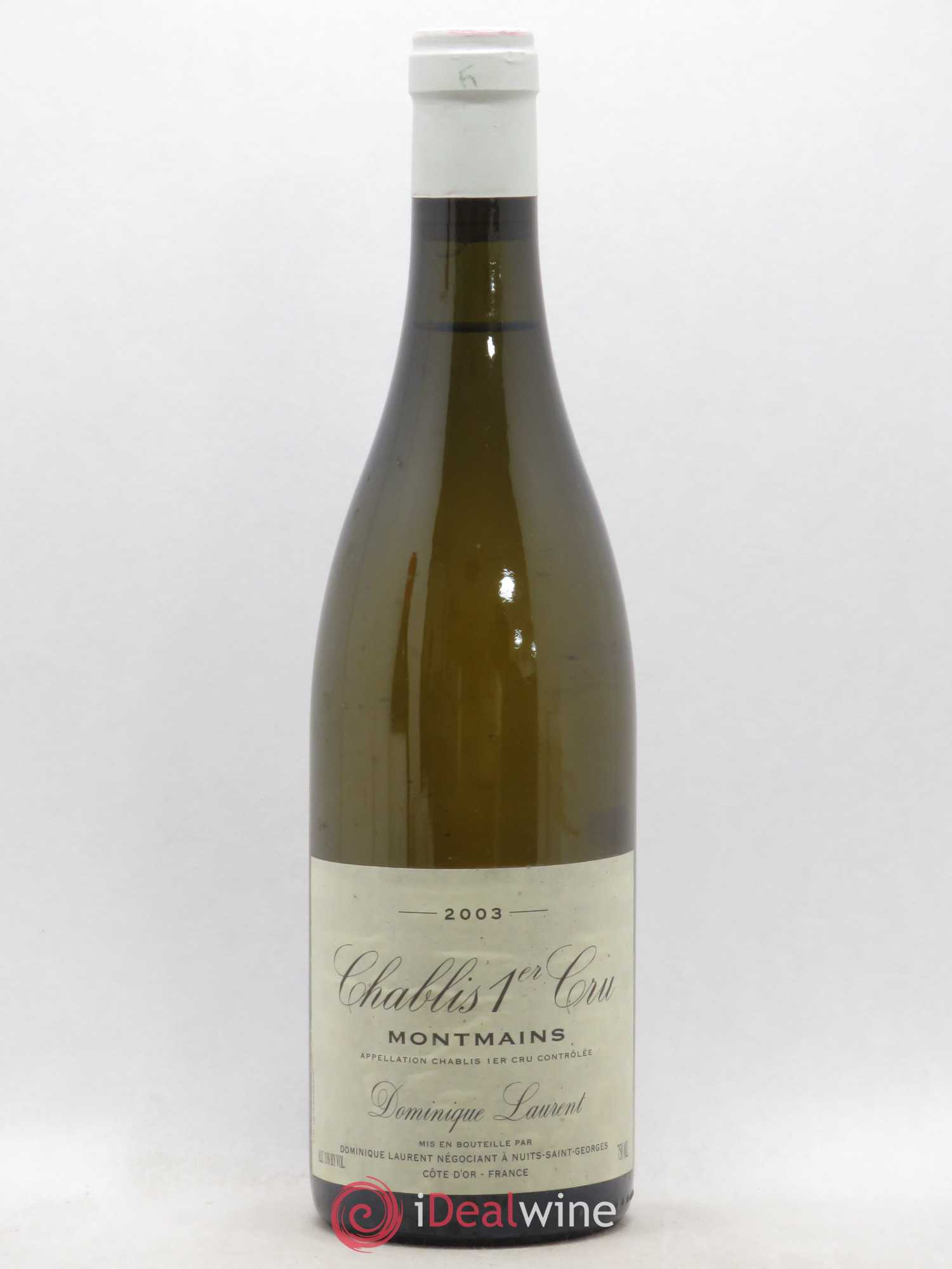 Chablis 1er Cru Montmains Dominique Laurent 2003 - Posten von 1 Flasche - 0