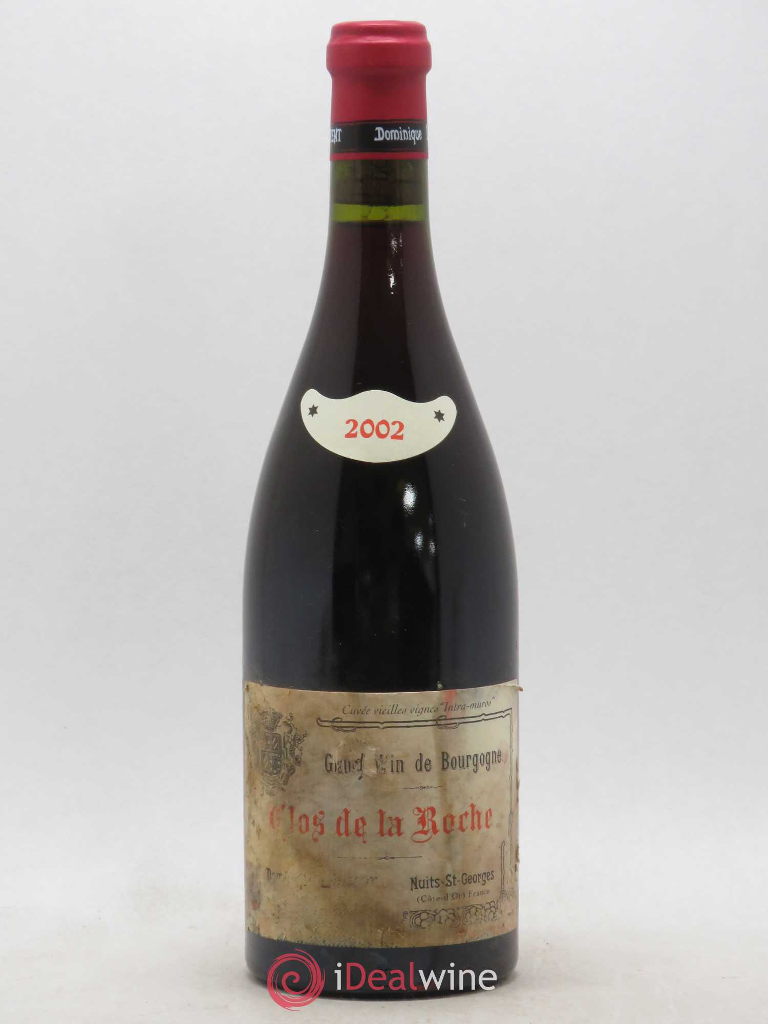 Clos de la Roche Grand Cru Vieilles vignes Intra-muros Dominique Laurent 2002 - Lot de 1 bouteille - 0