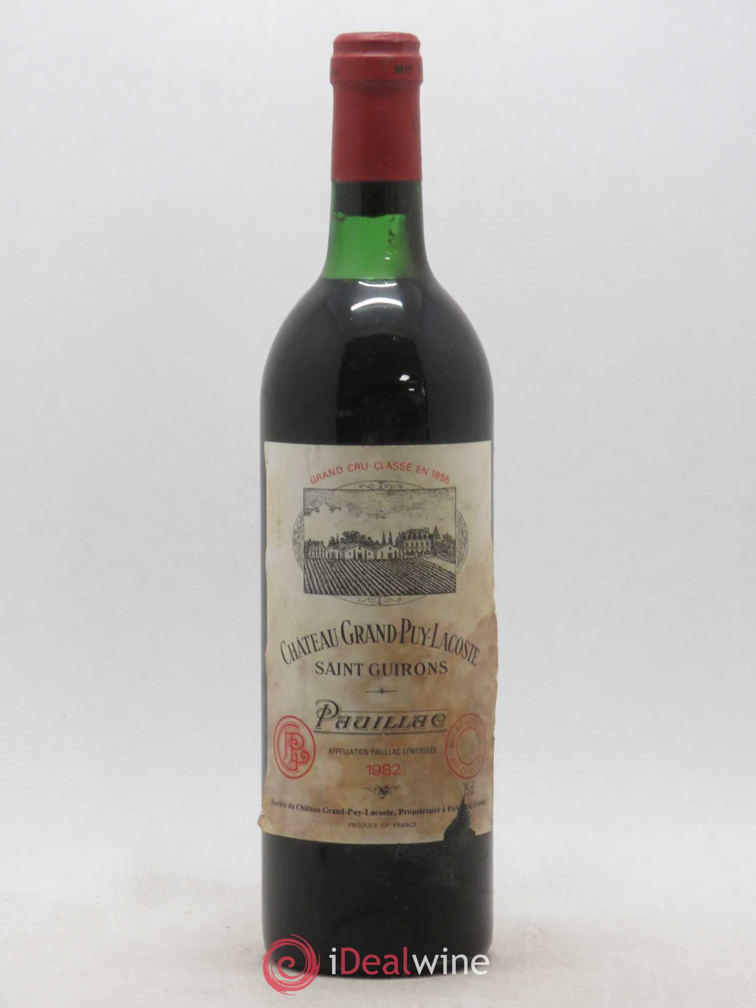Château Grand Puy Lacoste 5ème Grand Cru Classé 1982 - Lot de 1 bouteille - 0