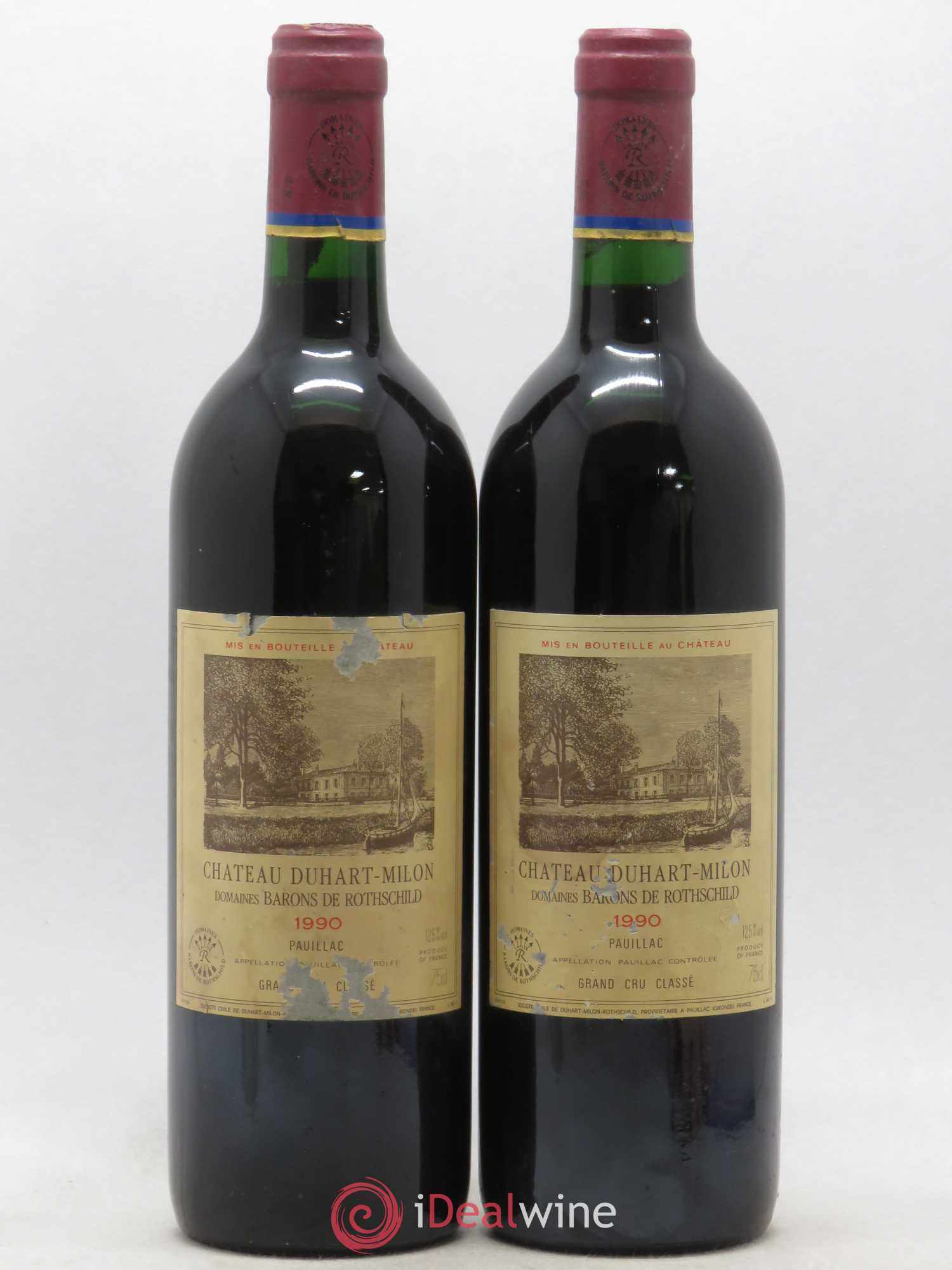 Château Duhart-Milon 4ème Grand Cru Classé 1990 - Lot de 2 bouteilles - 0