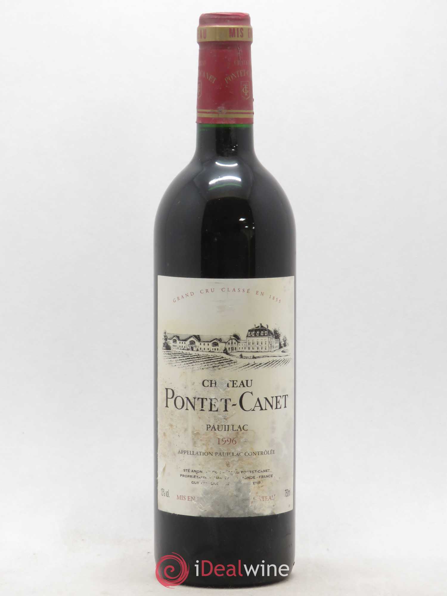Château Pontet Canet 5ème Grand Cru Classé 1996 - Lot de 1 bouteille - 0