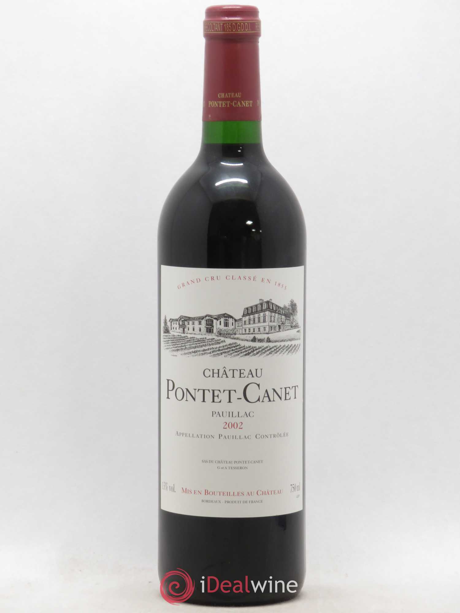 Château Pontet Canet 5ème Grand Cru Classé 2002 - Lot de 1 bouteille - 0
